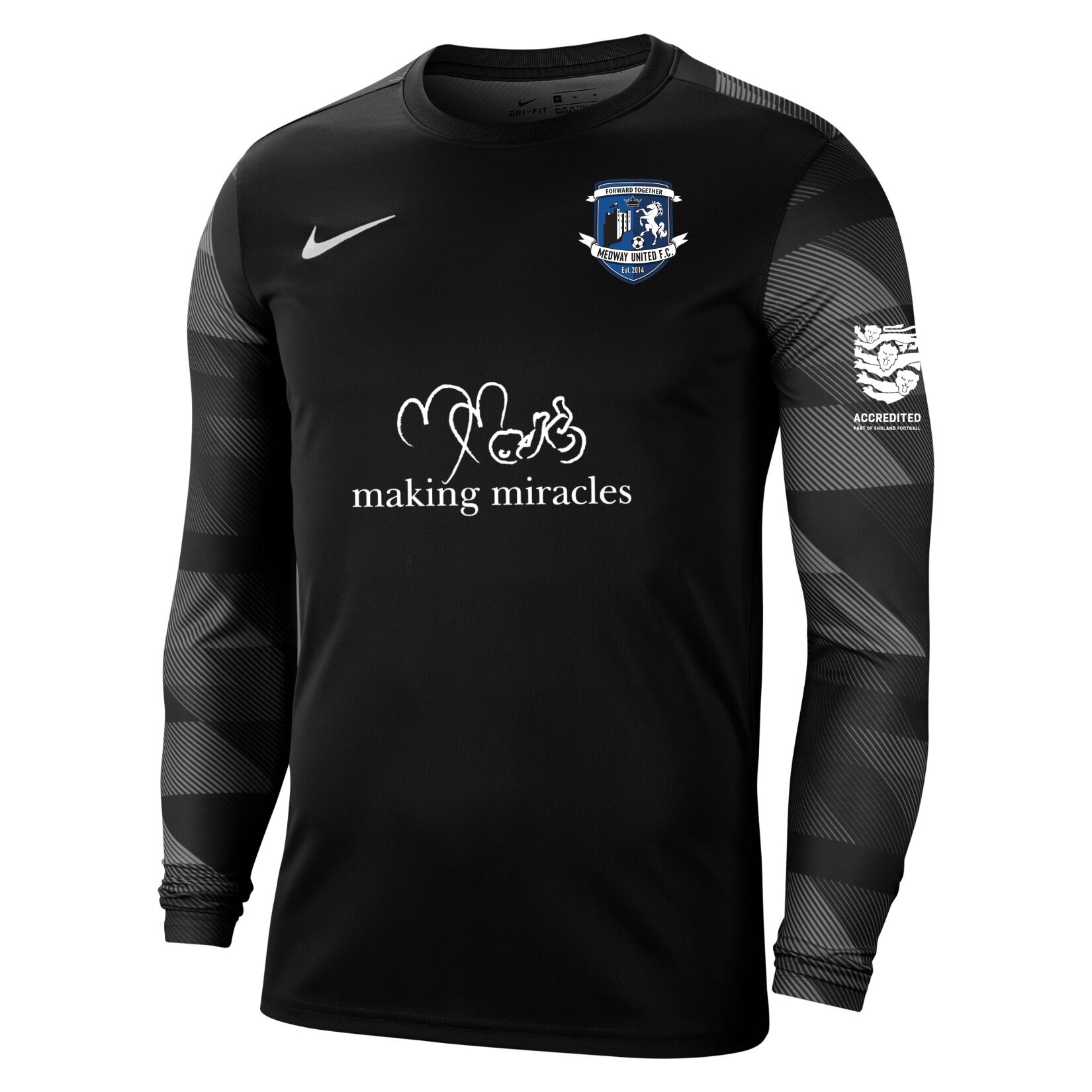 Nike Park IV Goalkeeper Dri-FIT Jersey - Black/White/White