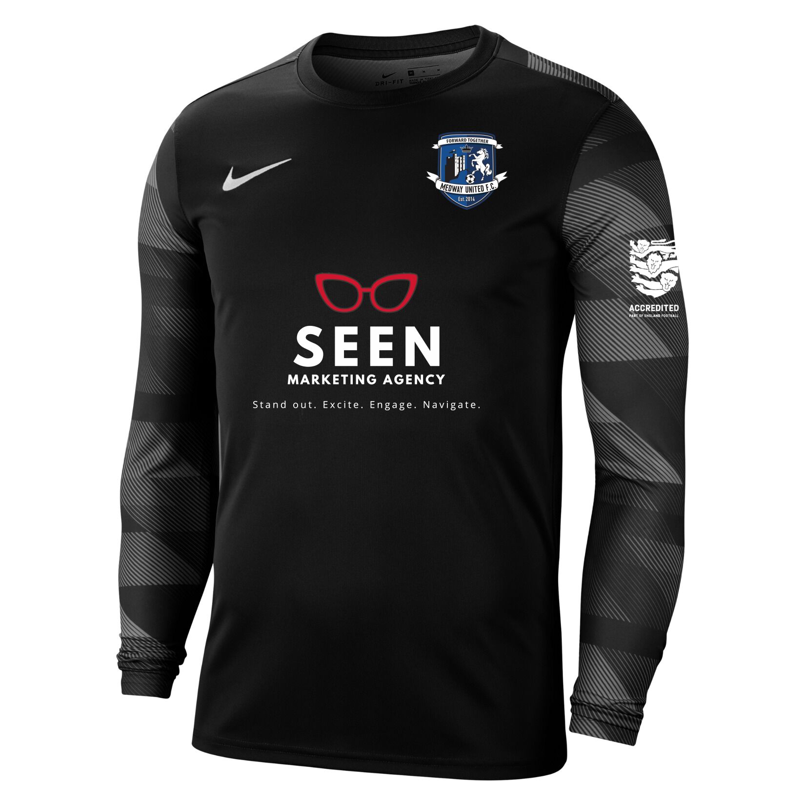 Nike Park IV Goalkeeper Dri-FIT Jersey - Black/White/White