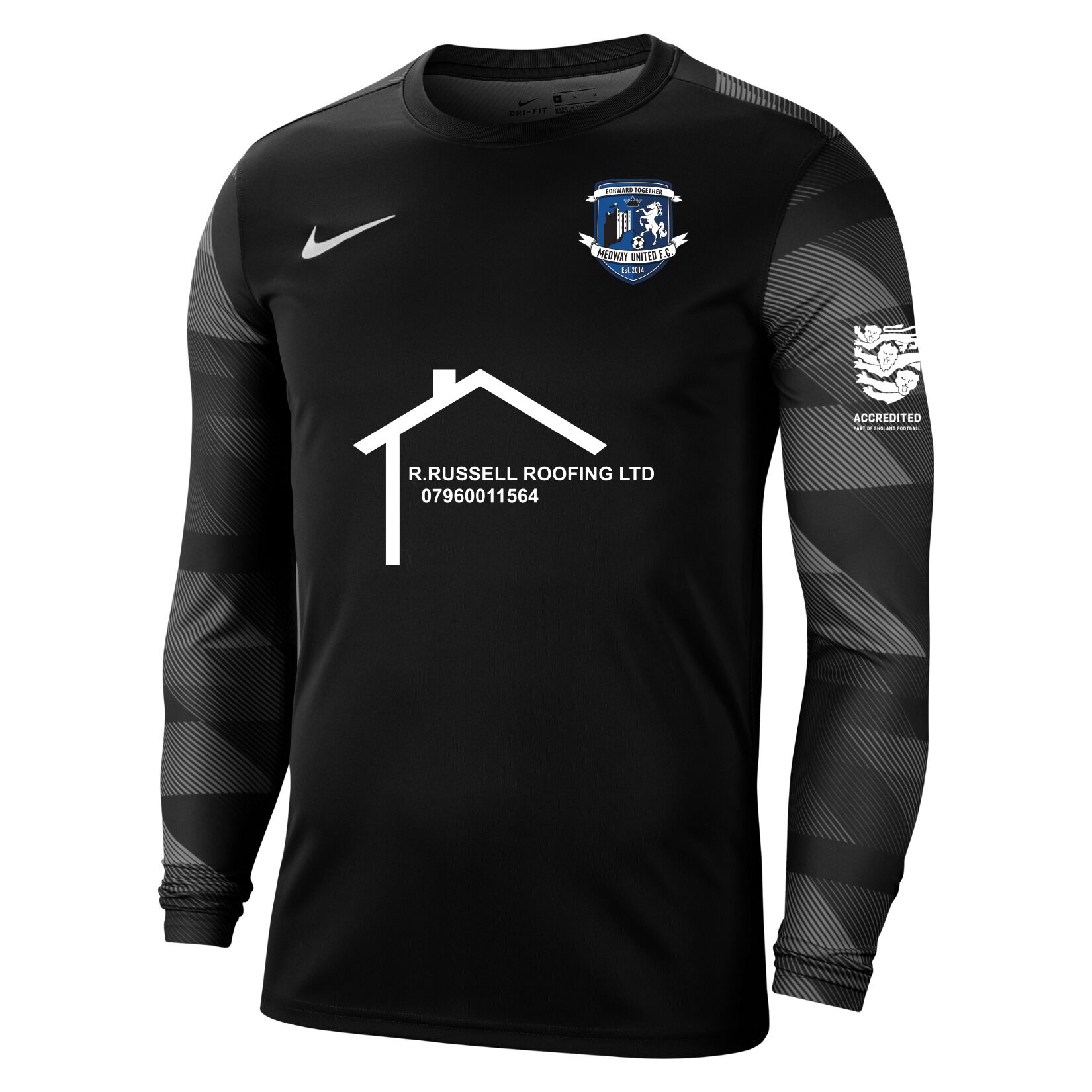 Nike Park IV Goalkeeper Dri-FIT Jersey - Black/White/White