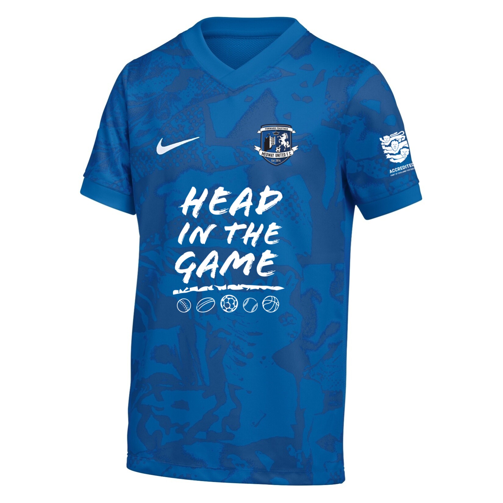Nike Dri-FIT Precision VII Jersey - Royal Blue/Obsidian/Obsidian/White