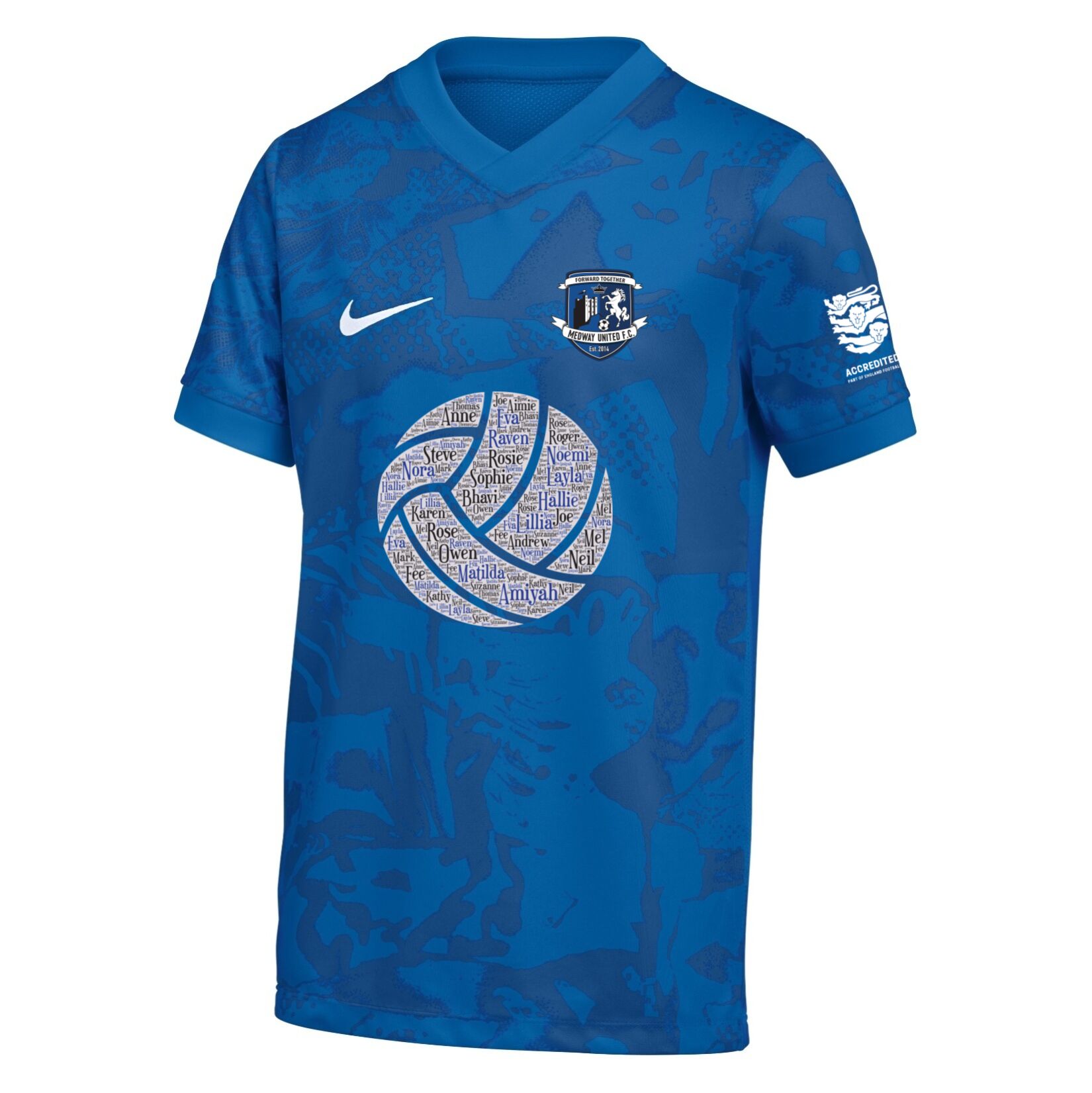 Nike Dri-FIT Precision VII Jersey - Royal Blue/Obsidian/Obsidian/White