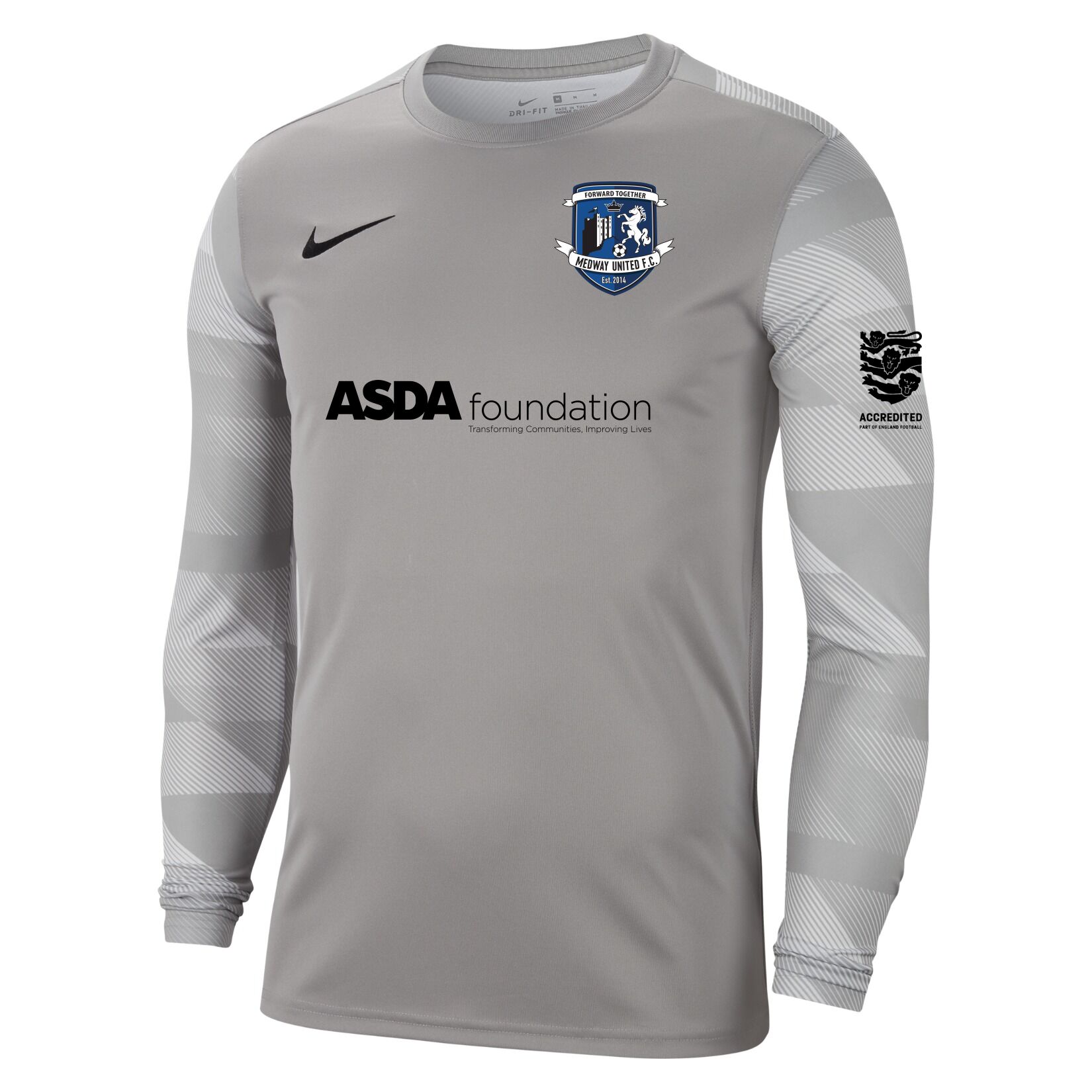 Nike Park IV Goalkeeper Dri-FIT Jersey - Pewter Grey/White/Black