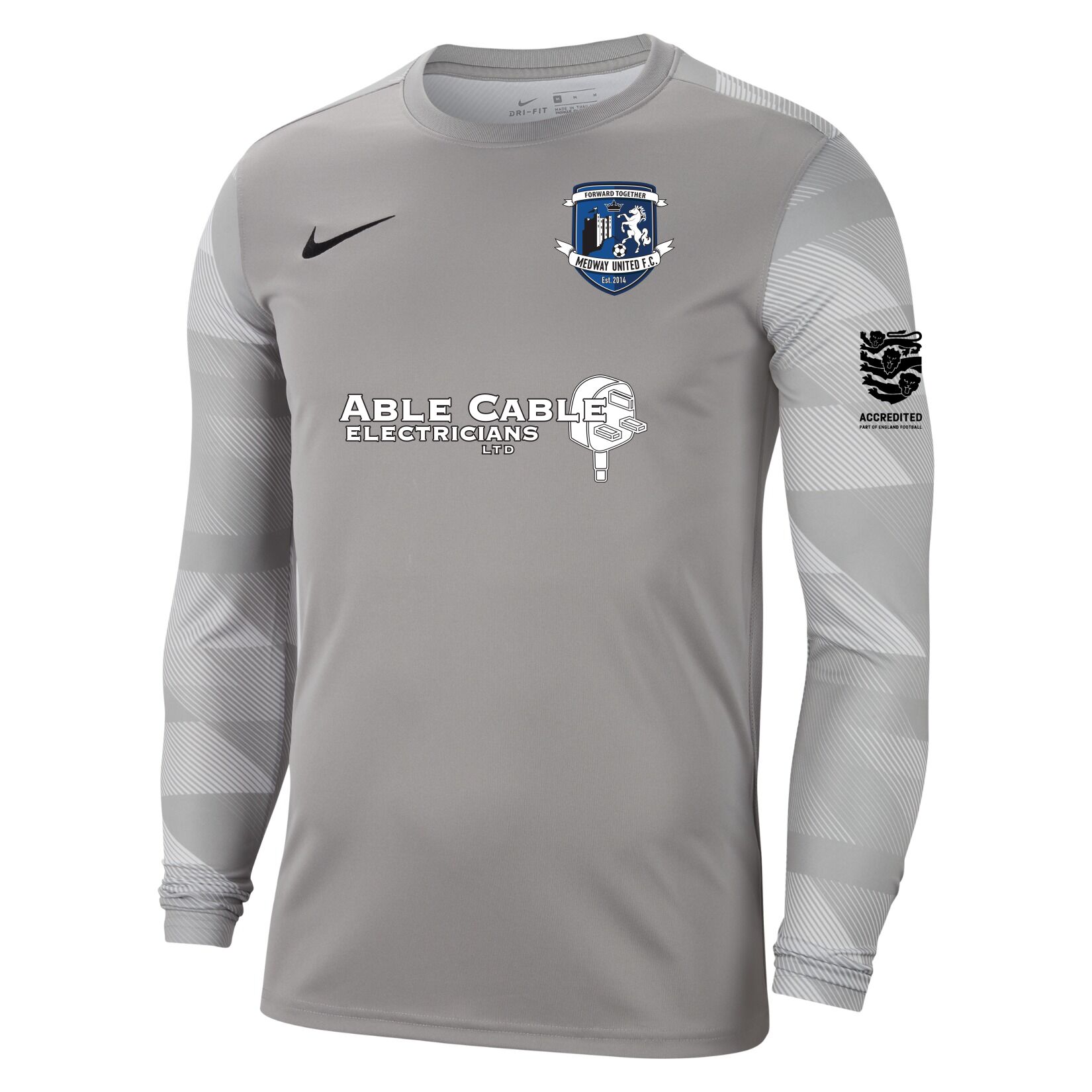 Nike Park IV Goalkeeper Dri-FIT Jersey - Pewter Grey/White/Black