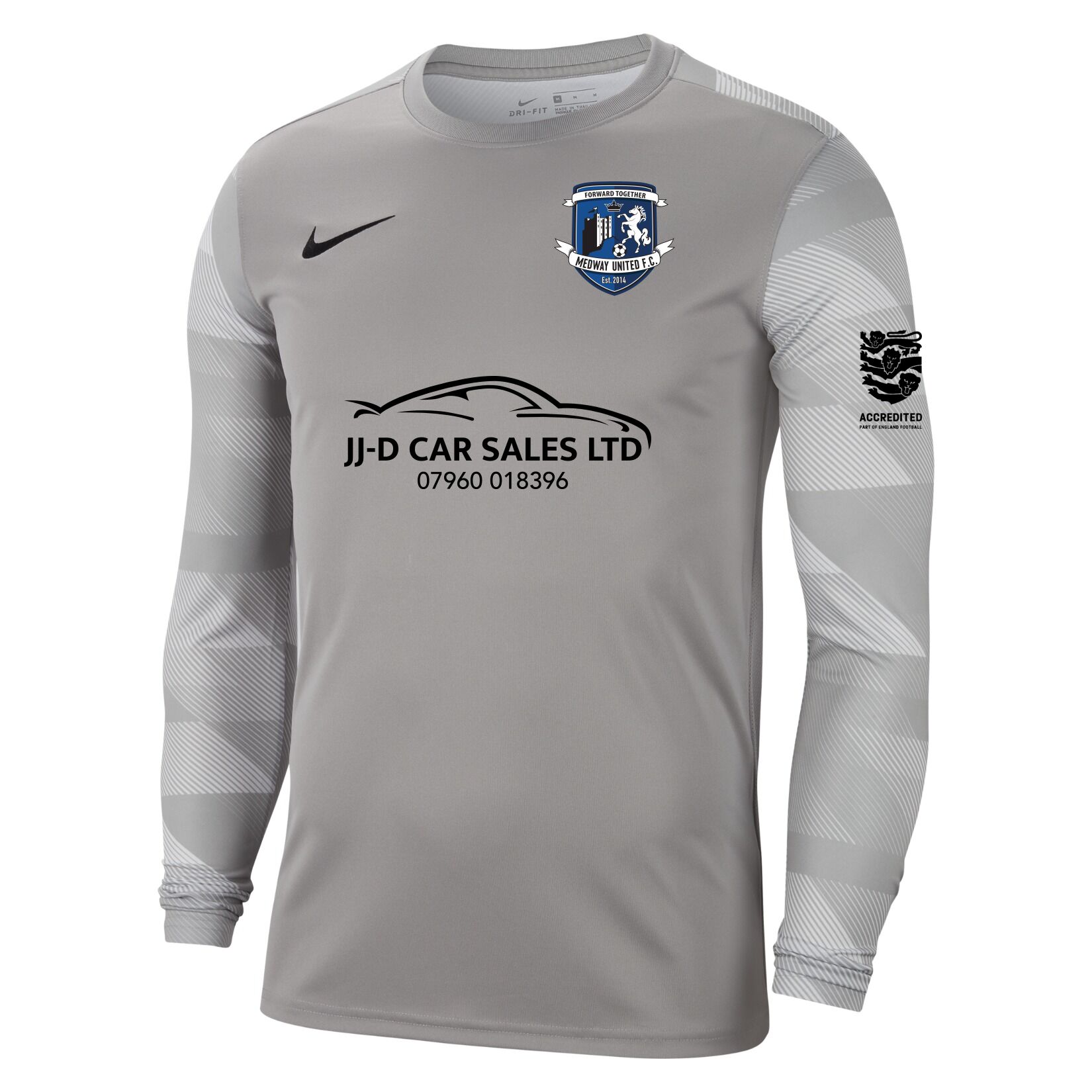 Nike Park IV Goalkeeper Dri-FIT Jersey - Pewter Grey/White/Black