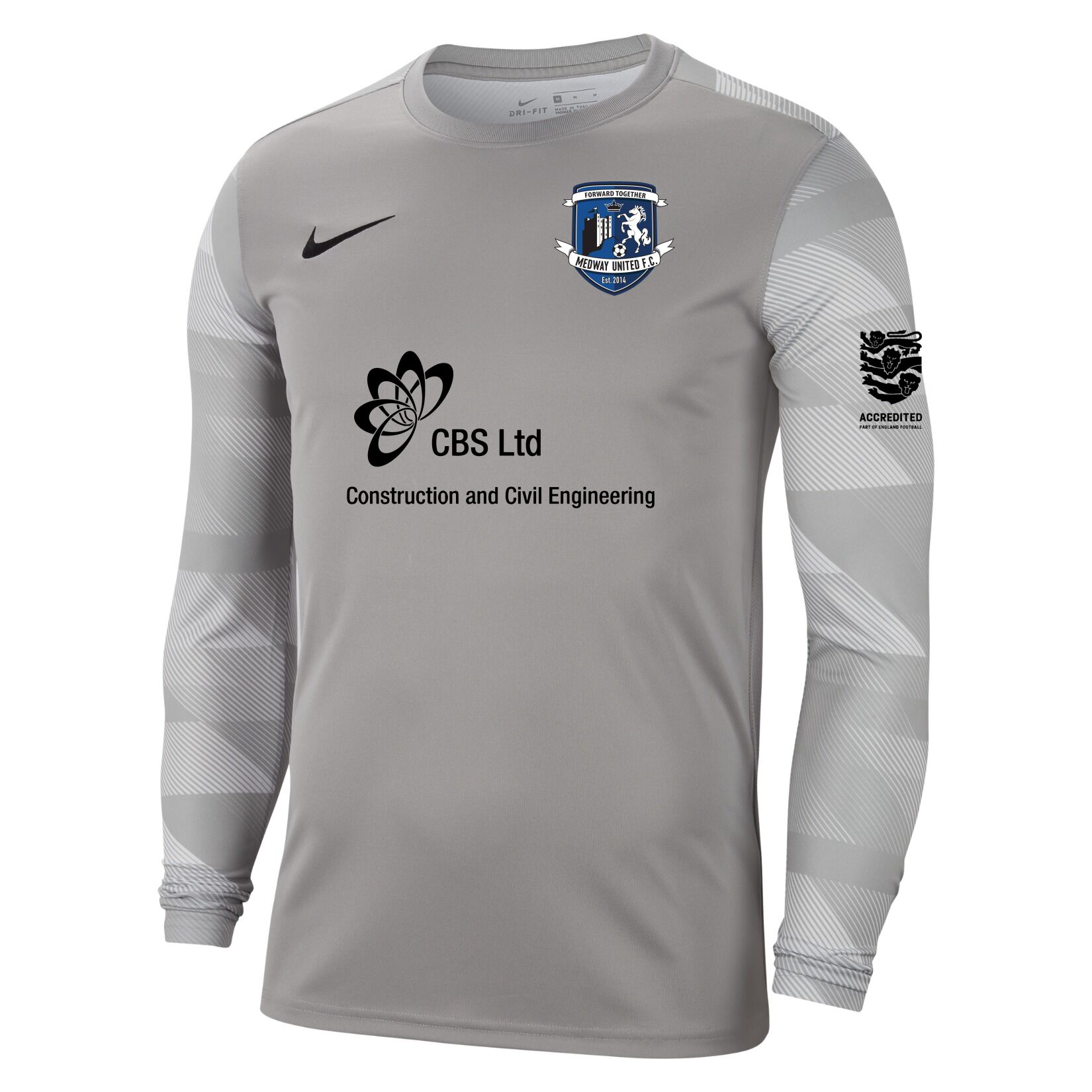 Nike Park IV Goalkeeper Dri-FIT Jersey - Pewter Grey/White/Black