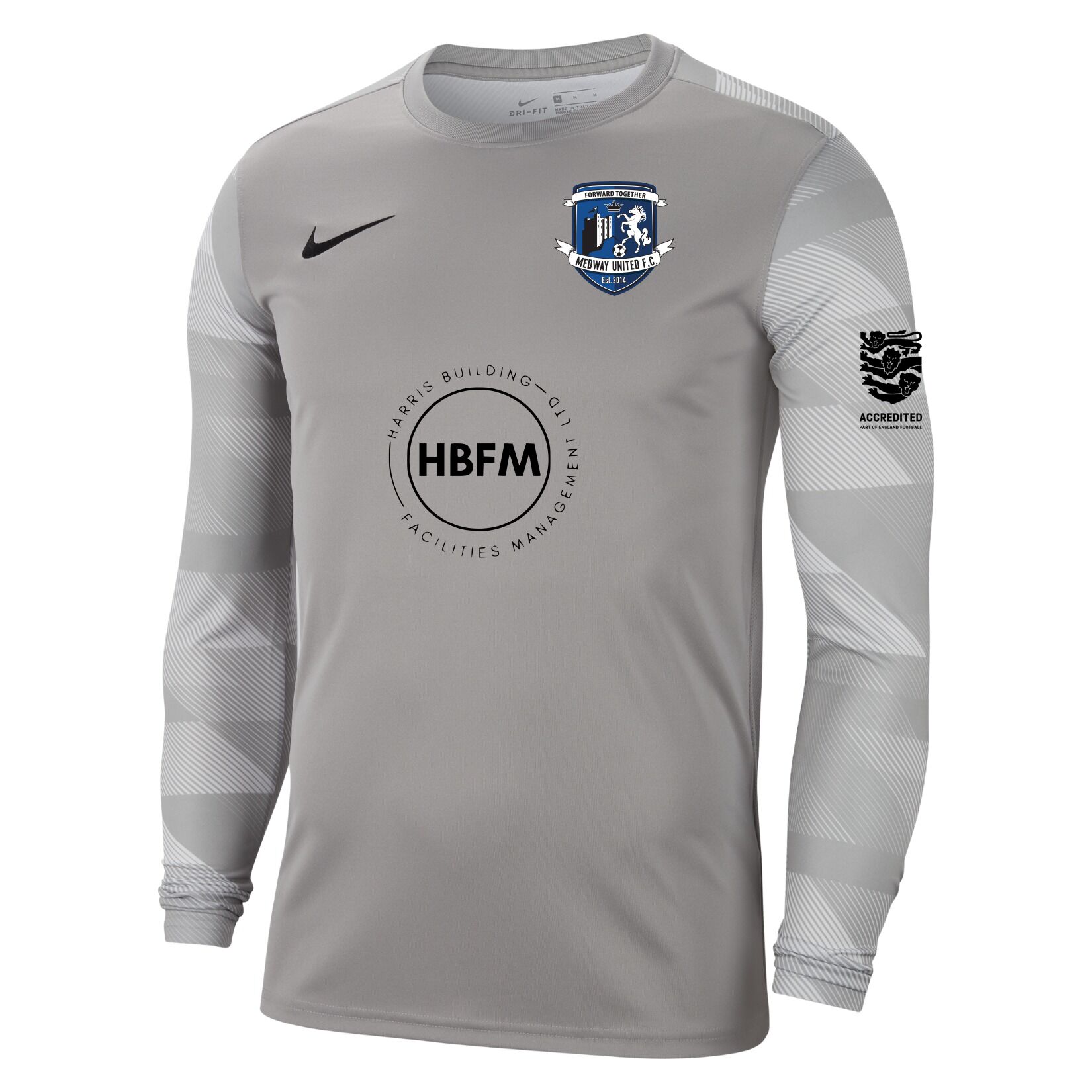 Nike Park IV Goalkeeper Dri-FIT Jersey - Pewter Grey/White/Black