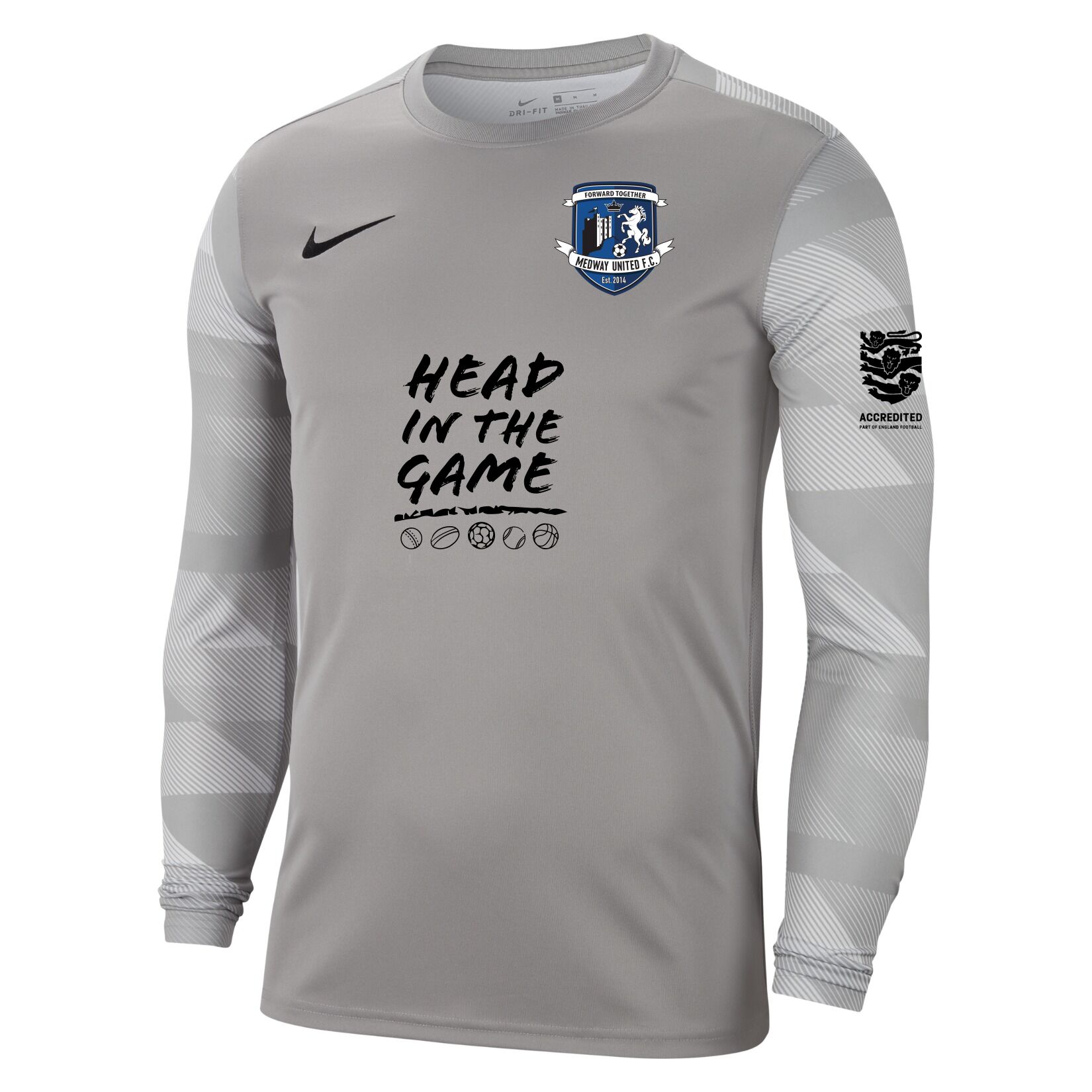 Nike Park IV Goalkeeper Dri-FIT Jersey - Pewter Grey/White/Black