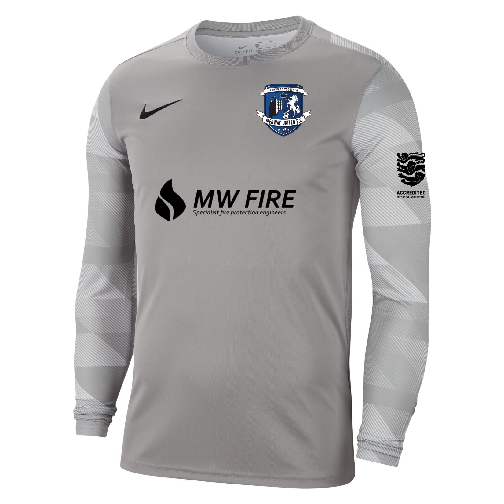 Nike Park IV Goalkeeper Dri-FIT Jersey - Pewter Grey/White/Black