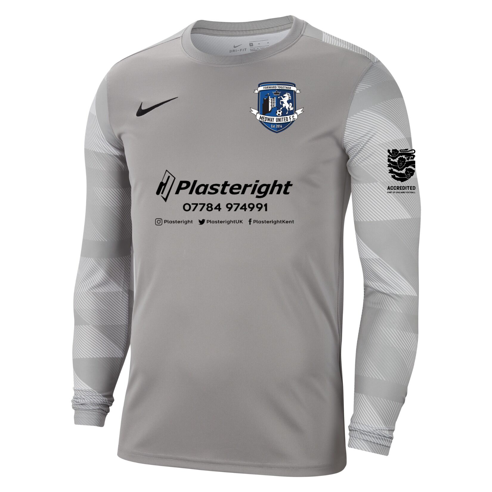Nike Park IV Goalkeeper Dri-FIT Jersey - Pewter Grey/White/Black
