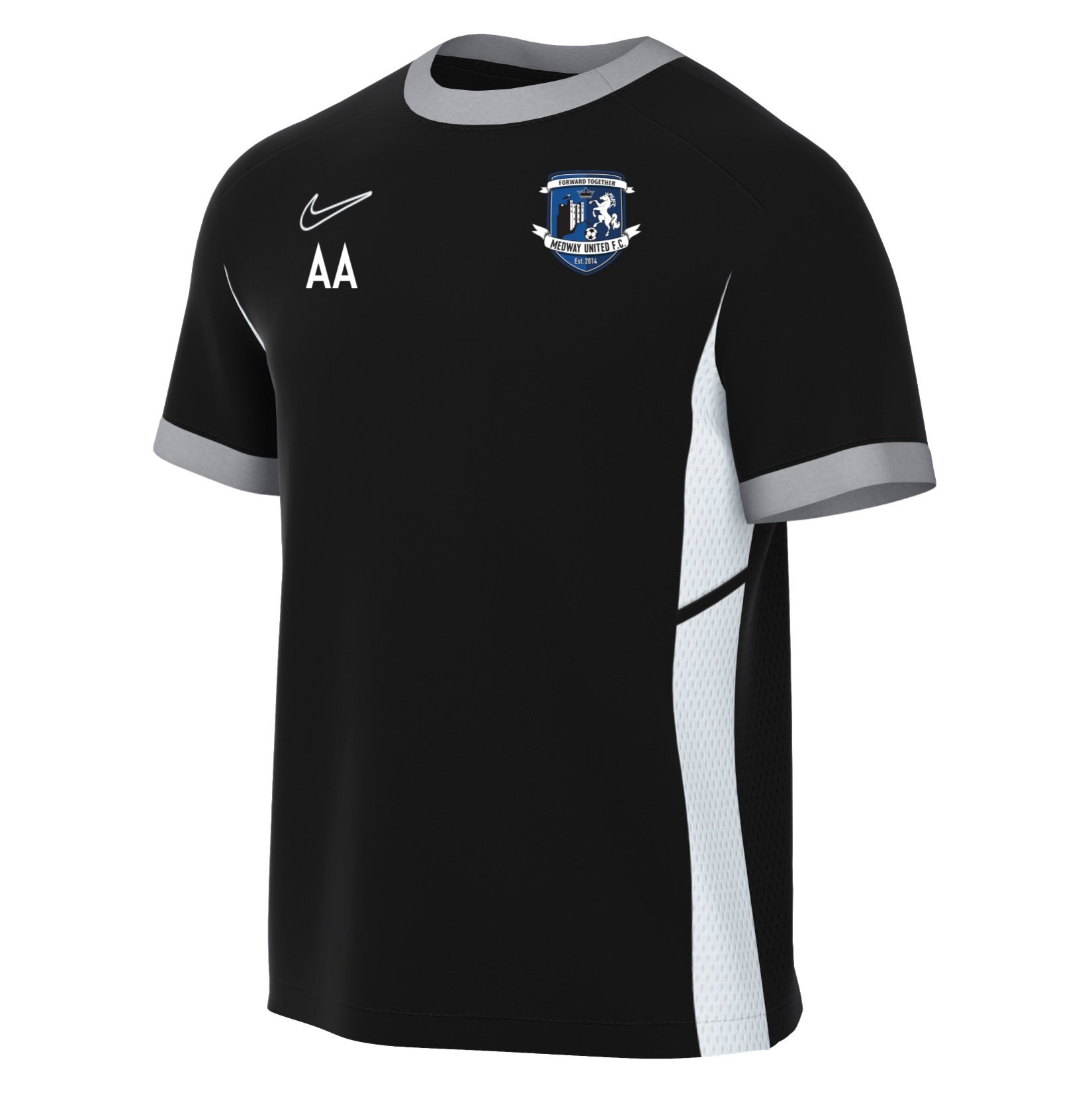 Nike Academy 25 Short-Sleeve Training Top - Black/White/White