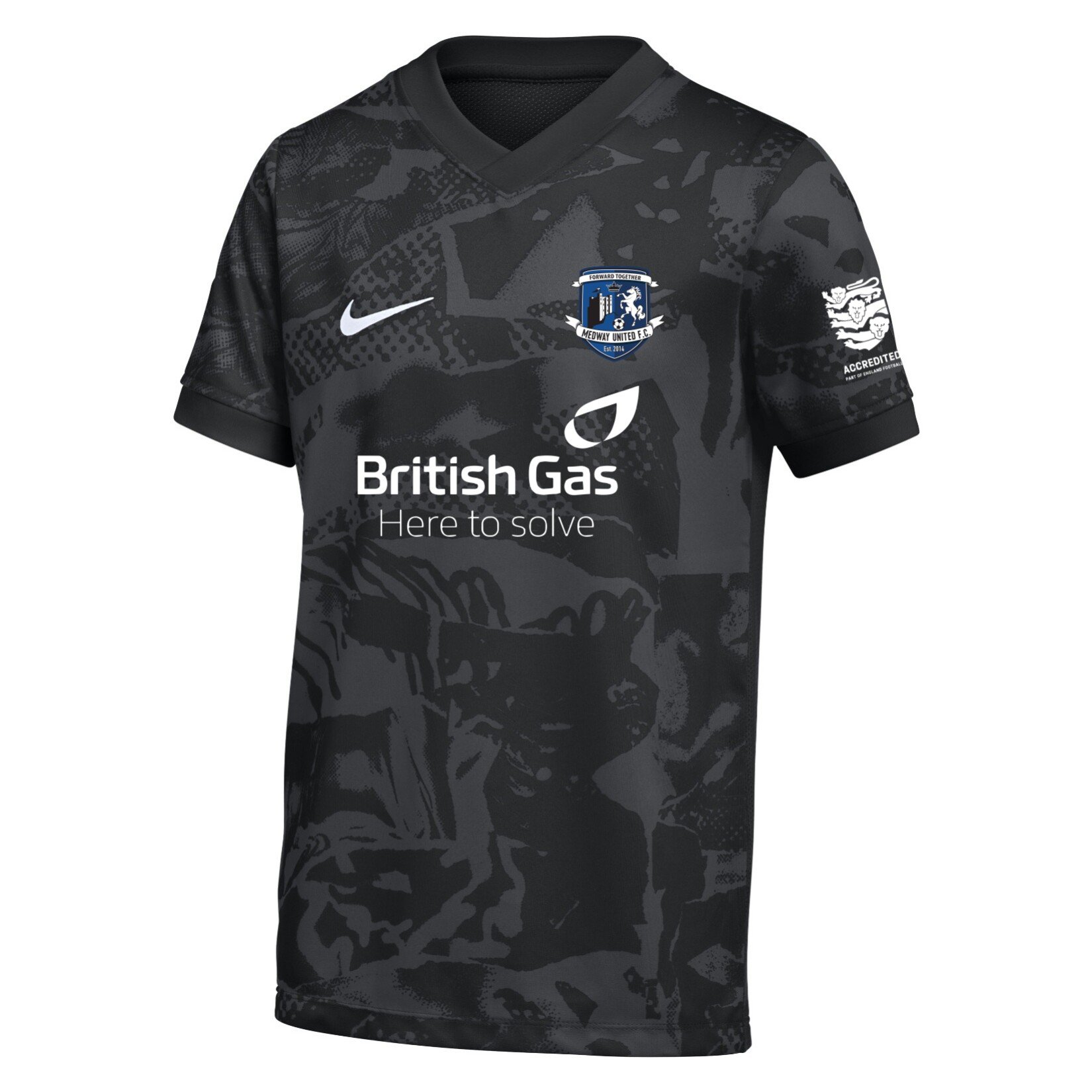 Nike Dri-FIT Precision VII Jersey - Black/Cool Grey/White