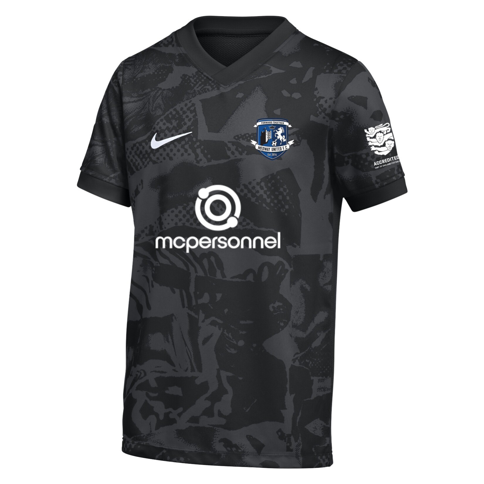 Nike Dri-FIT Precision VII Jersey - Black/Cool Grey/White