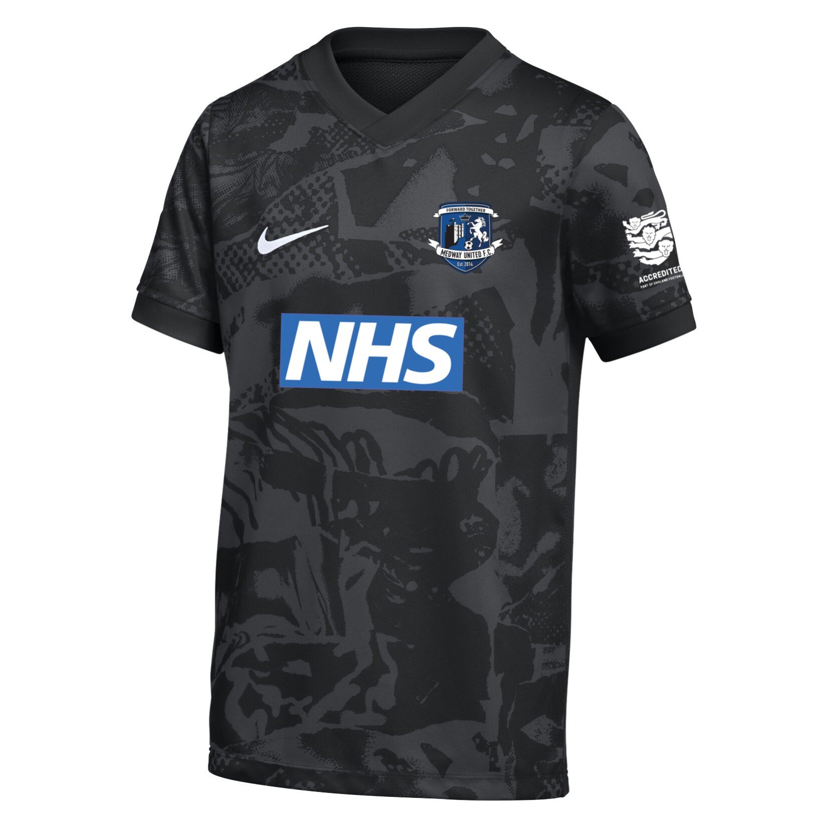Nike Dri-FIT Precision VII Jersey - Black/Cool Grey/White