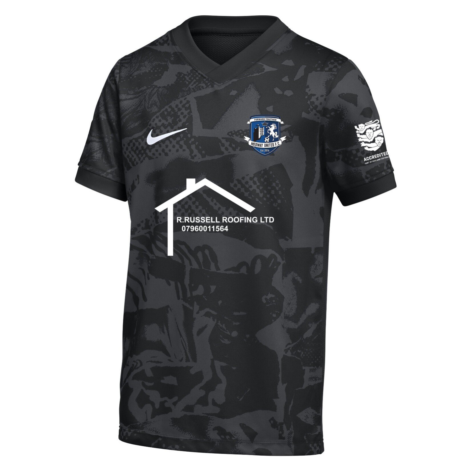Nike Dri-FIT Precision VII Jersey - Black/Cool Grey/White