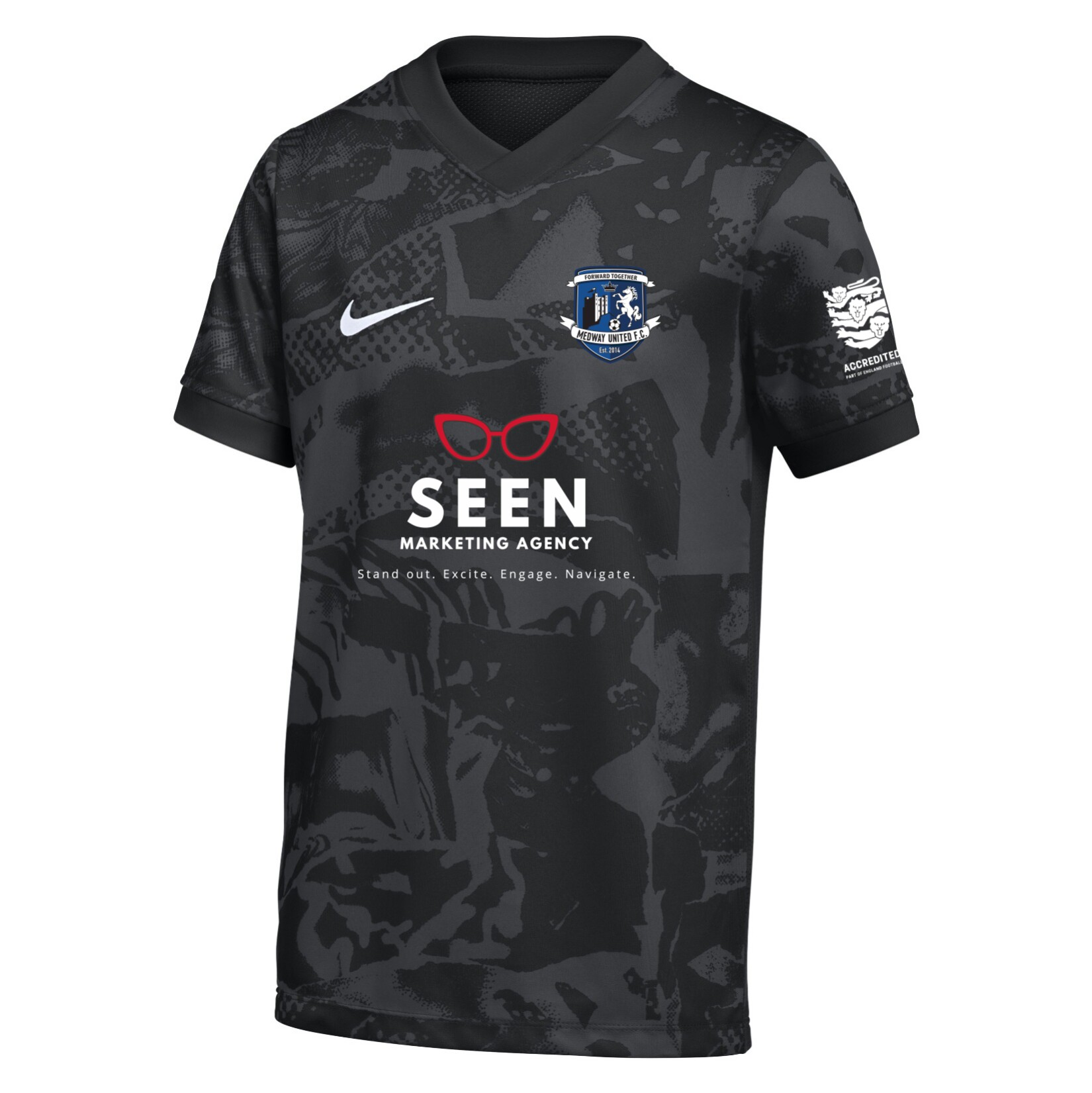 Nike Dri-FIT Precision VII Jersey - Black/Cool Grey/White