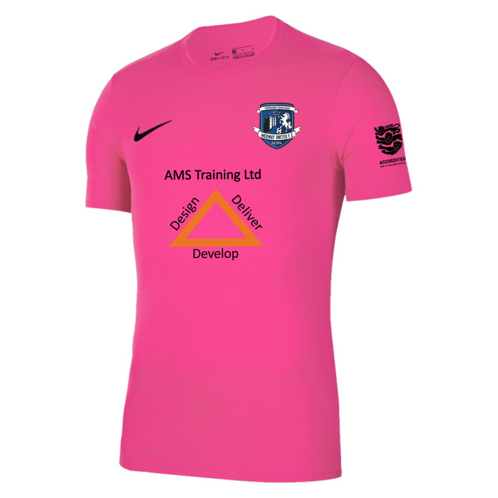 Nike Park VII Dri-FIT Short Sleeve Shirt - Vivid Pink/Black