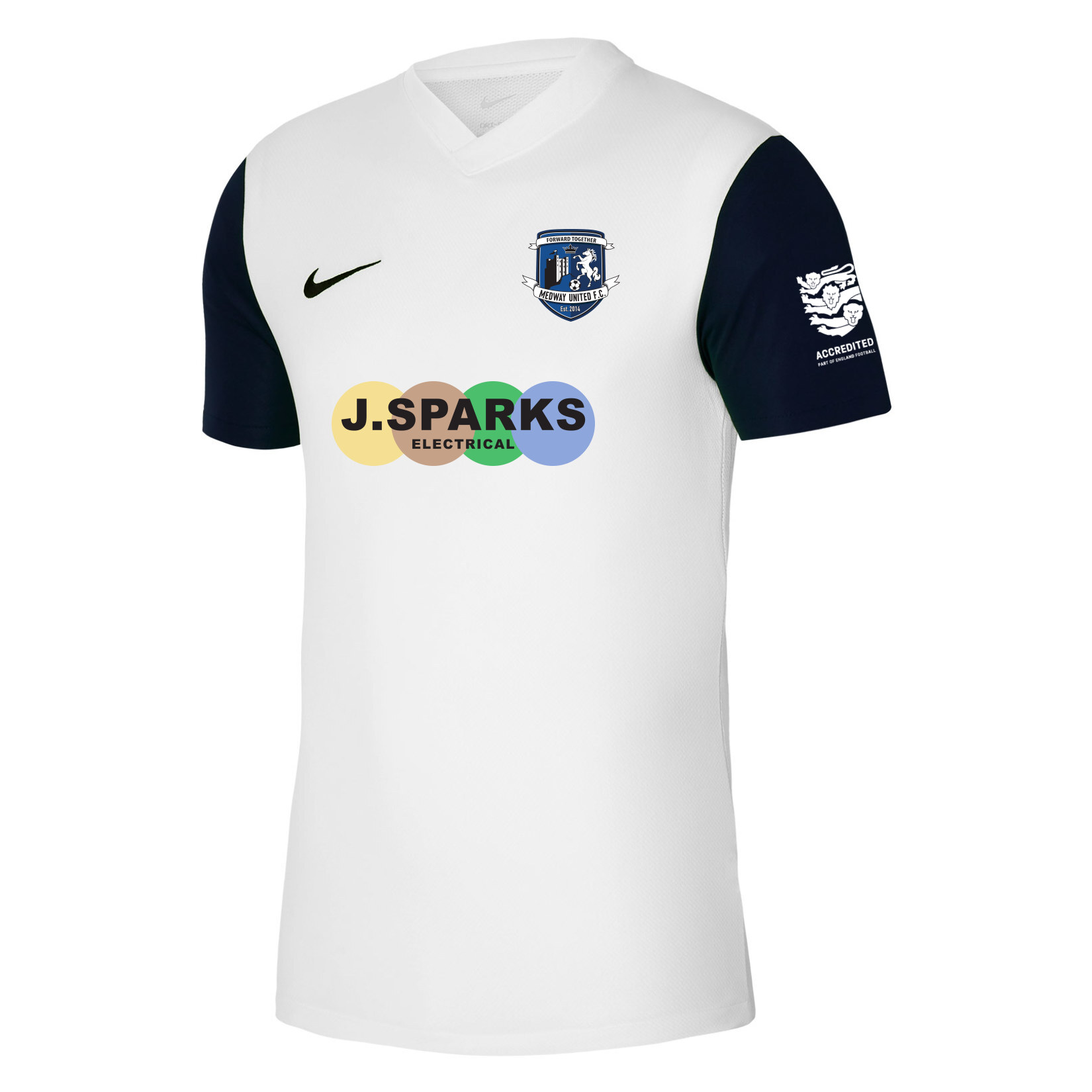 Nike Tiempo Premier 2 Short Sleeve Jersey - White/Black/Black