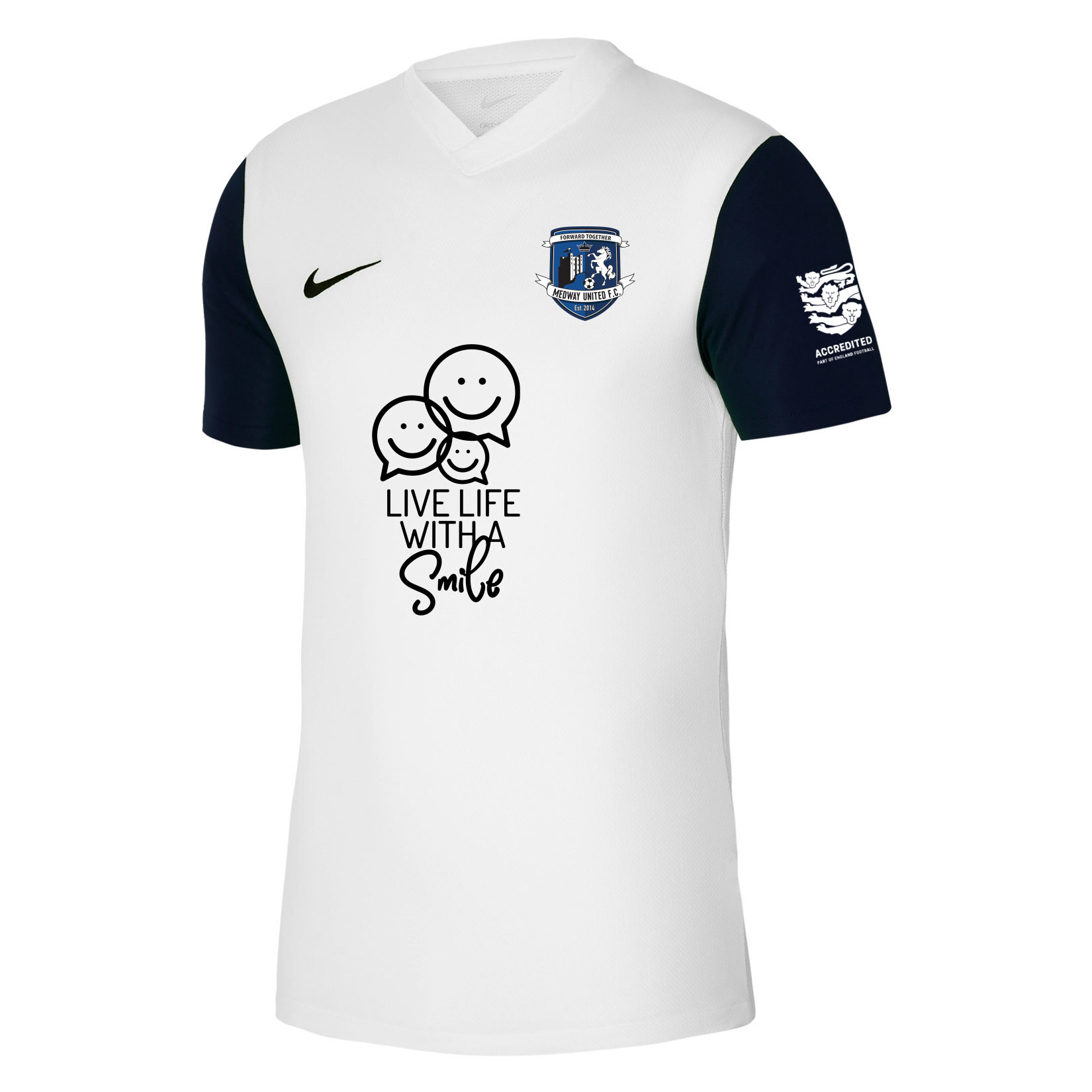 Nike Tiempo Premier 2 Short Sleeve Jersey - White/Black/Black