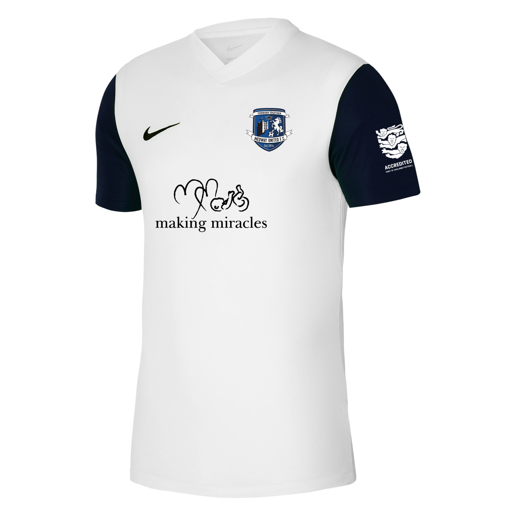 Nike Tiempo Premier 2 Short Sleeve Jersey - White/Black/Black