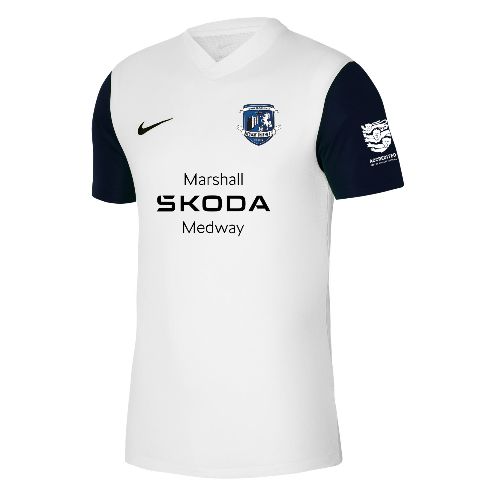 Nike Tiempo Premier 2 Short Sleeve Jersey - White/Black/Black