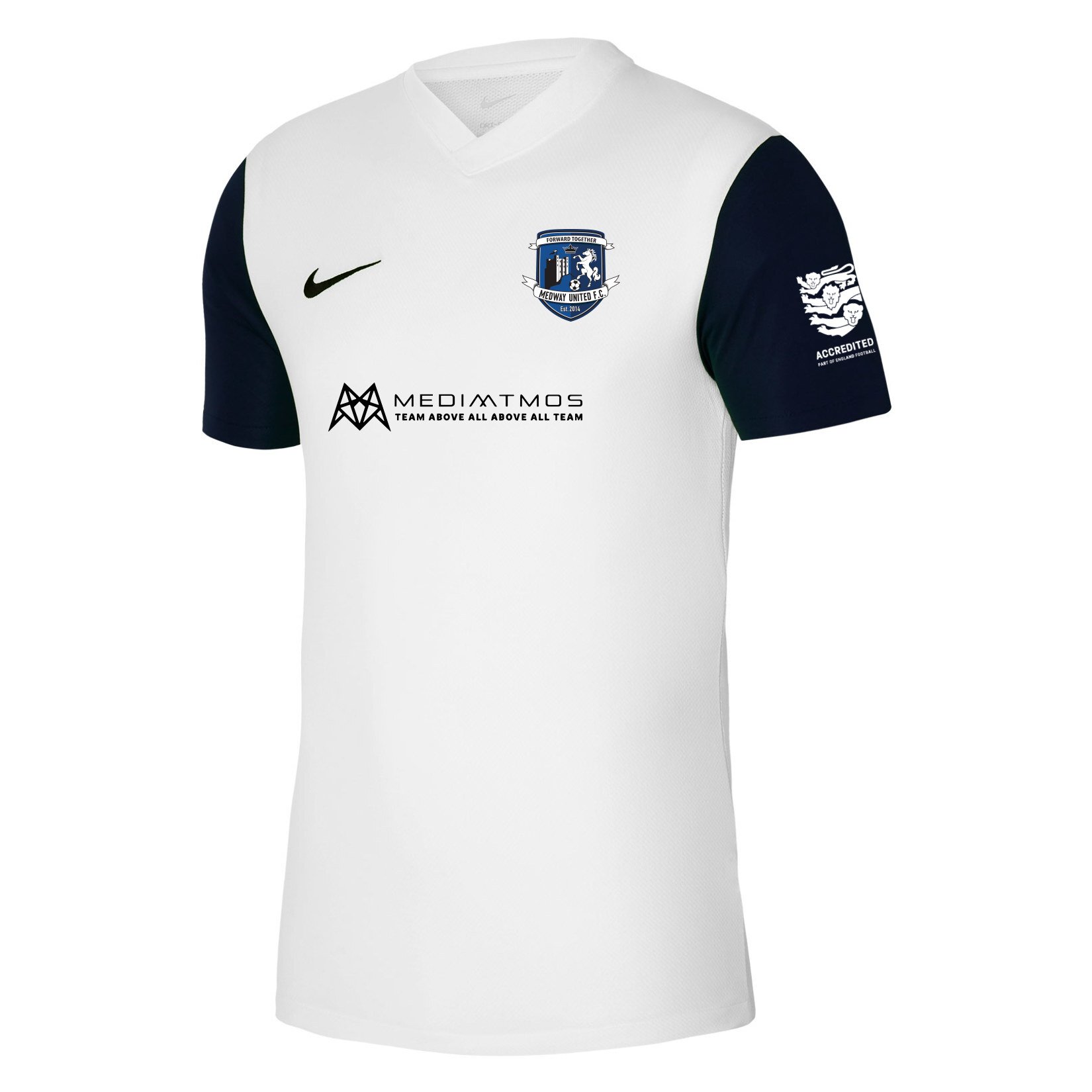 Nike Tiempo Premier 2 Short Sleeve Jersey - White/Black/Black
