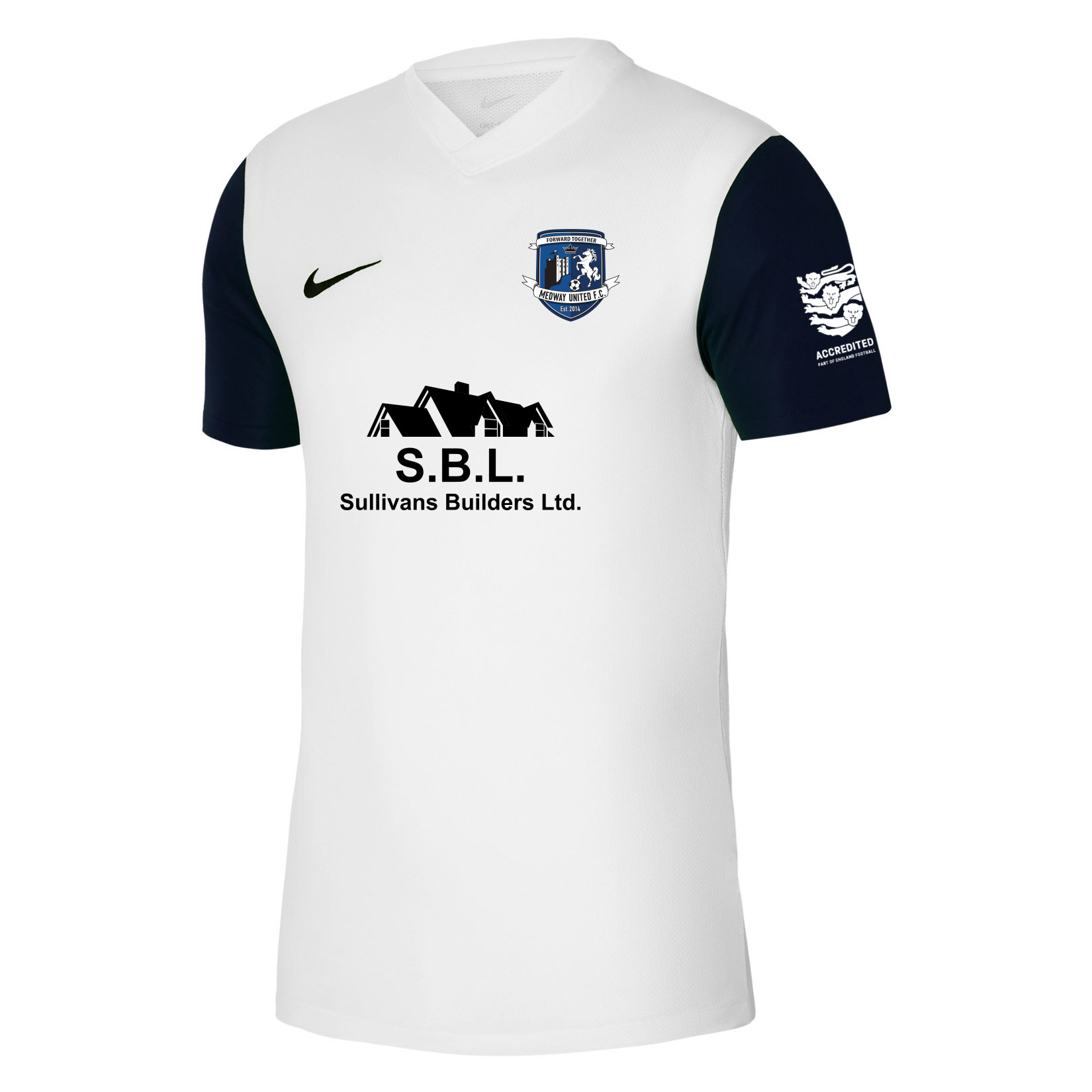 Nike Tiempo Premier 2 Short Sleeve Jersey - White/Black/Black