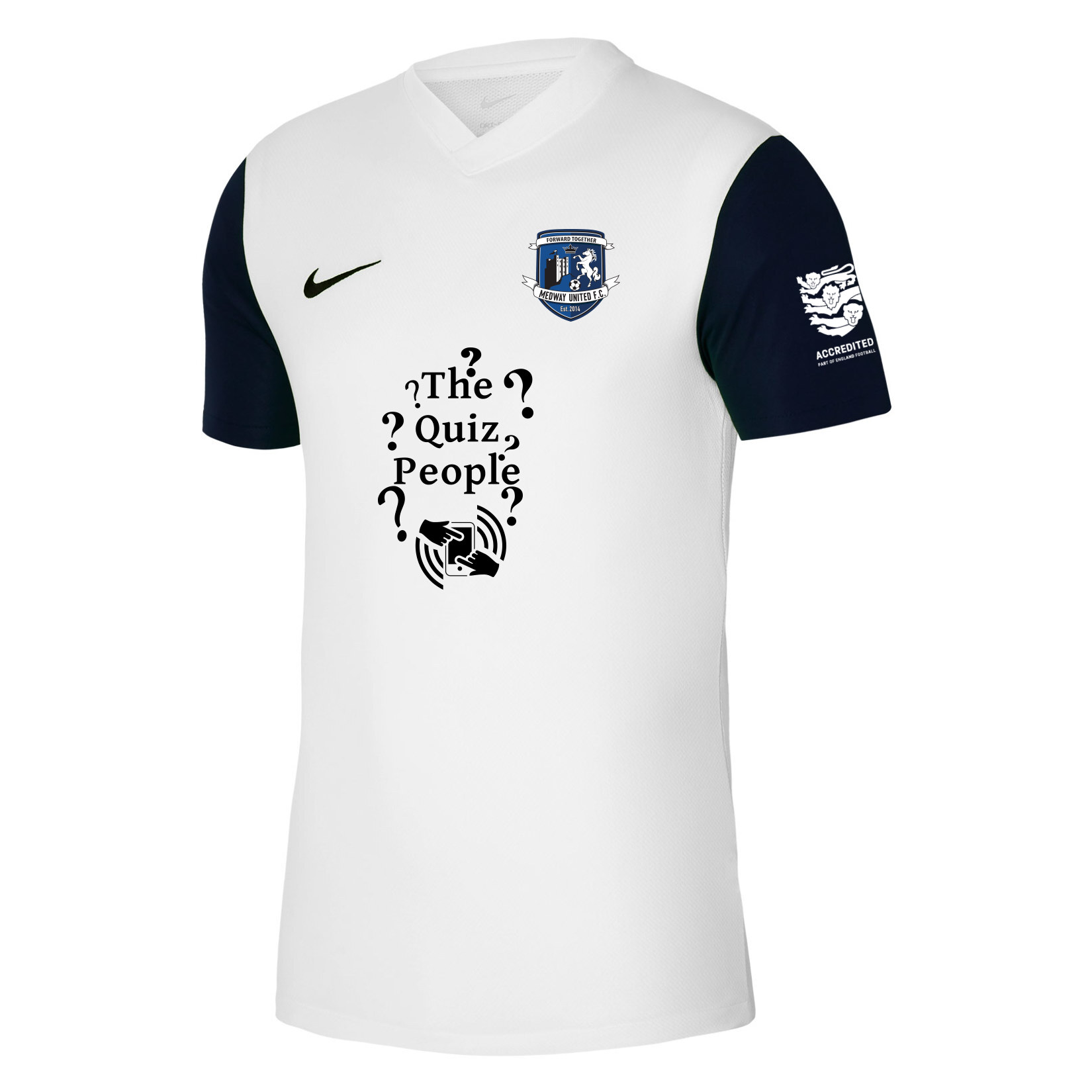 Nike Tiempo Premier 2 Short Sleeve Jersey - White/Black/Black