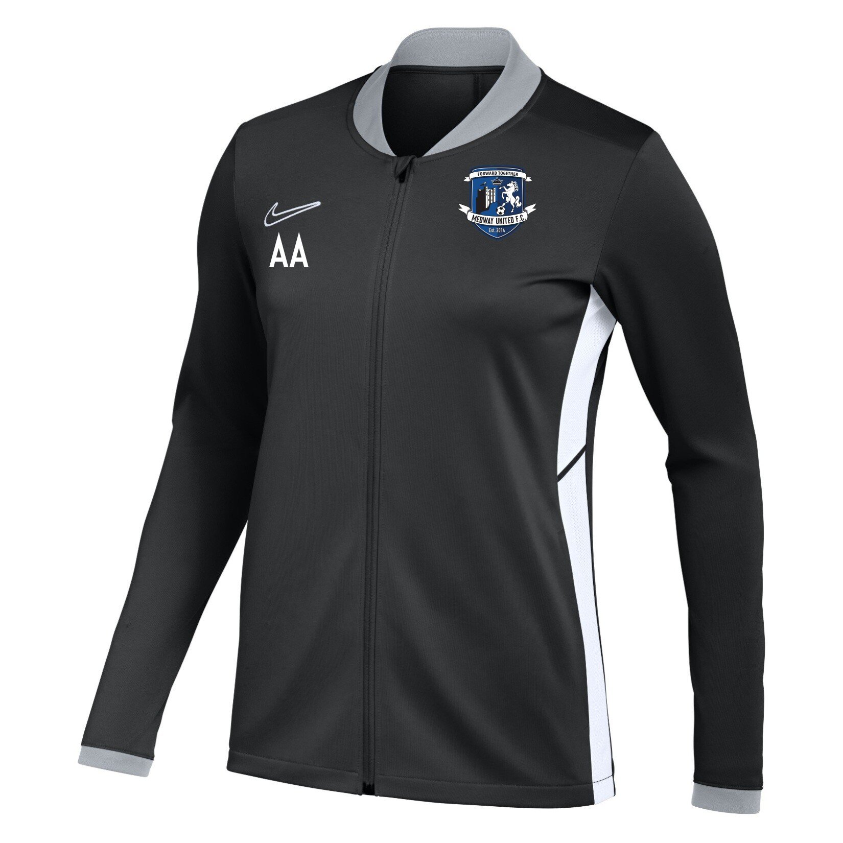 Nike Dri-FIT Academy 25 Knit Track Jacket (W) - Black/White/White
