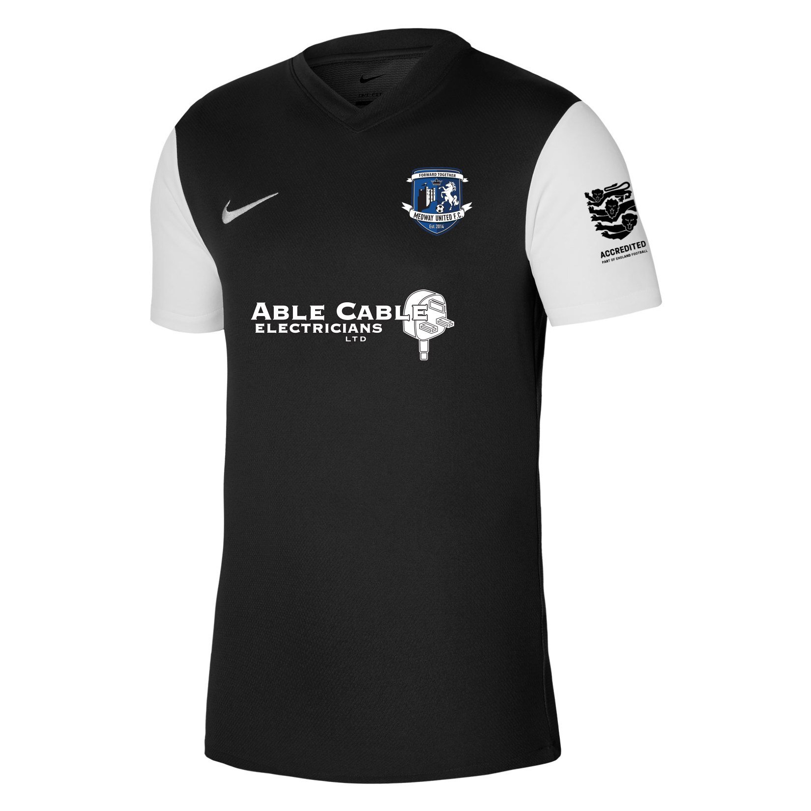 Nike Tiempo Premier 2 Short Sleeve Jersey - Black/White/White