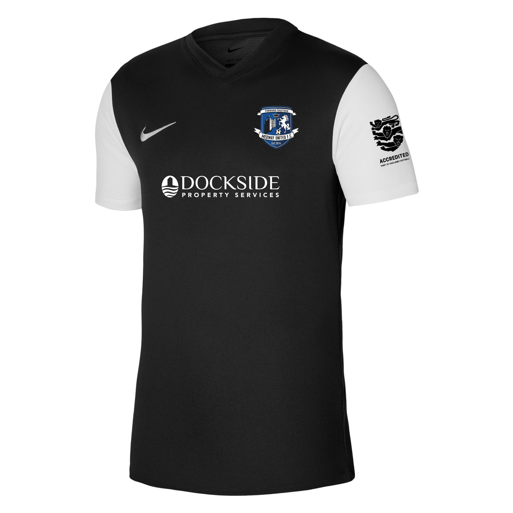 Nike Tiempo Premier 2 Short Sleeve Jersey - Black/White/White