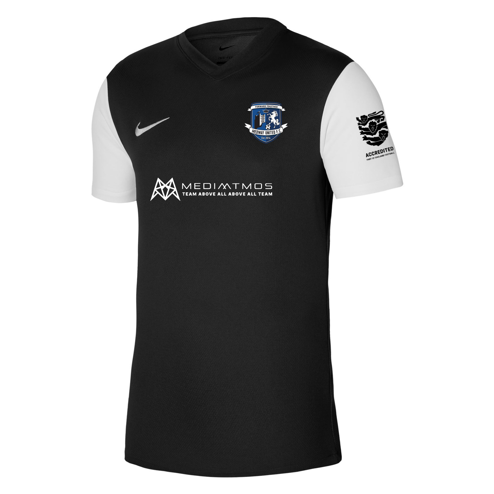 Nike Tiempo Premier 2 Short Sleeve Jersey - Black/White/White