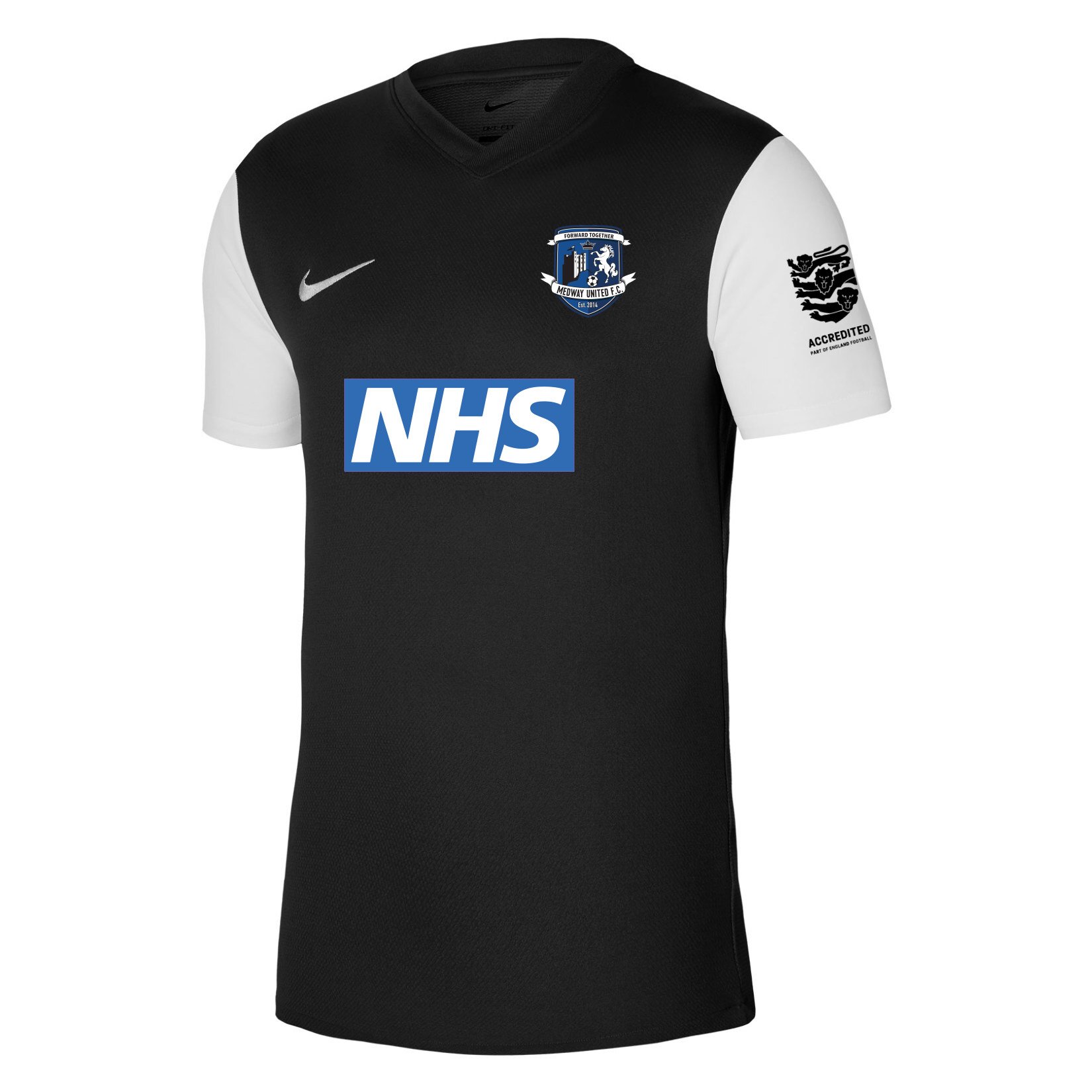 Nike Tiempo Premier 2 Short Sleeve Jersey - Black/White/White