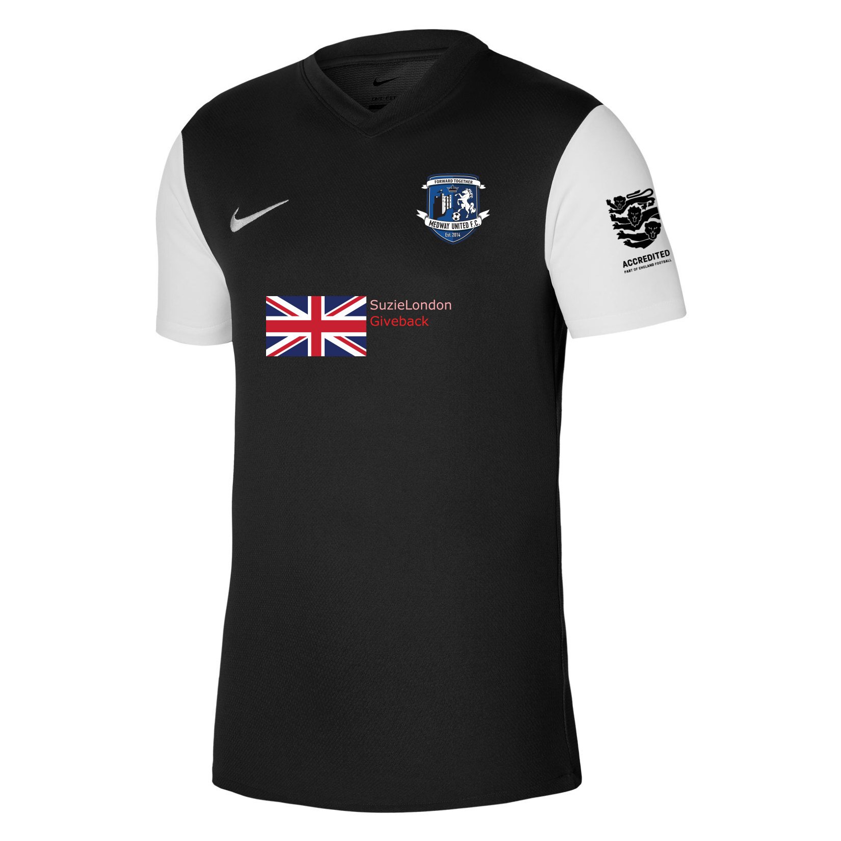 Nike Tiempo Premier 2 Short Sleeve Jersey - Black/White/White