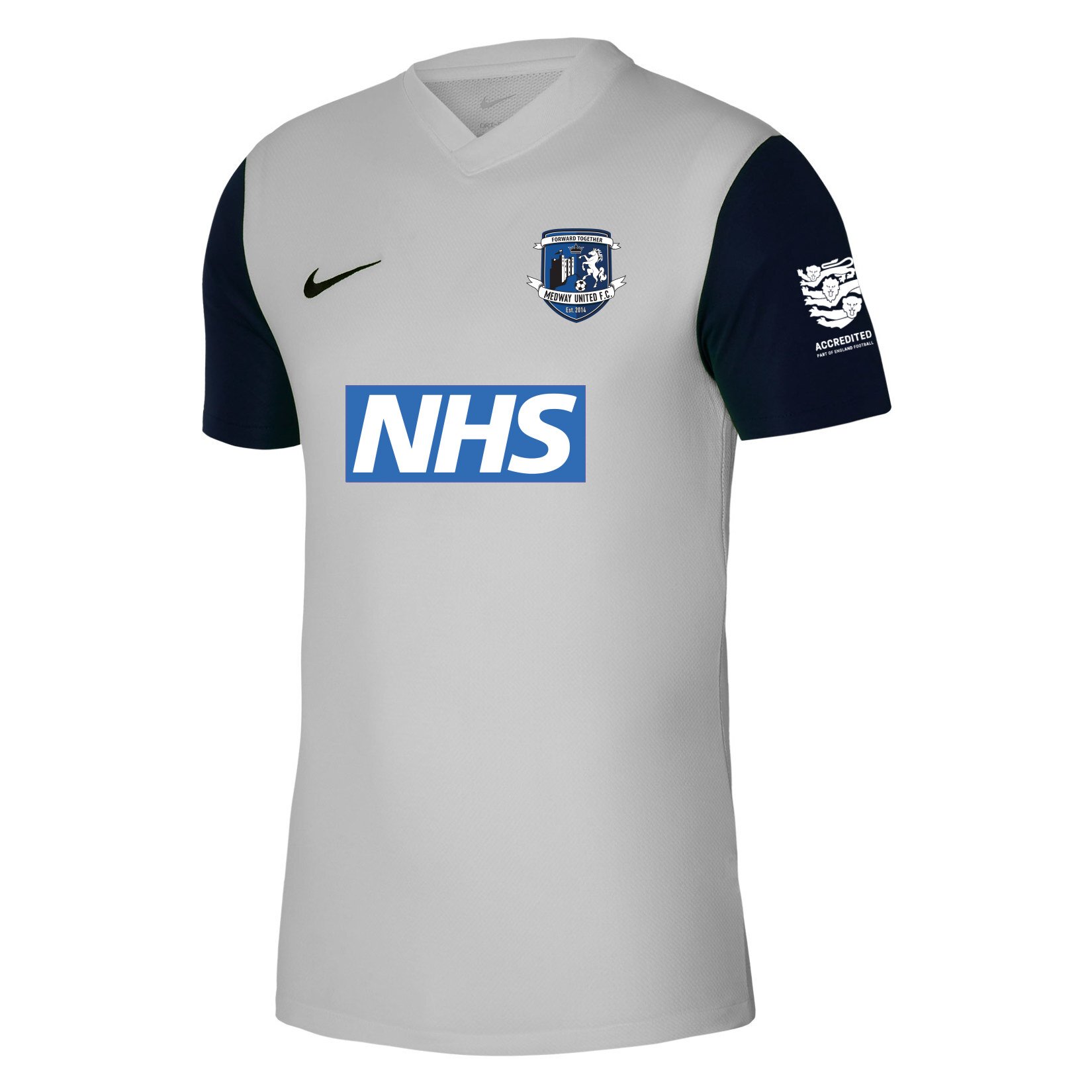 Nike Tiempo Premier 2 Short Sleeve Jersey - Pewter Grey/Black/Black