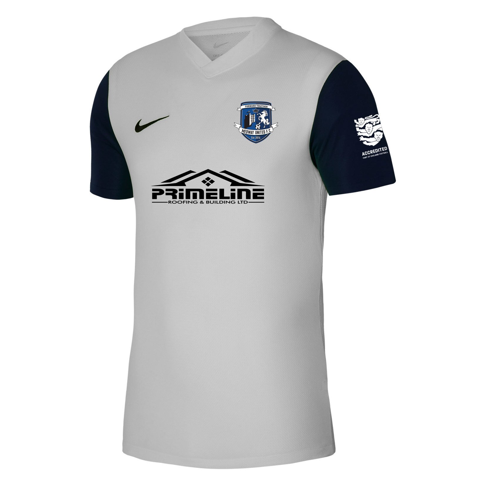 Nike Tiempo Premier 2 Short Sleeve Jersey - Pewter Grey/Black/Black