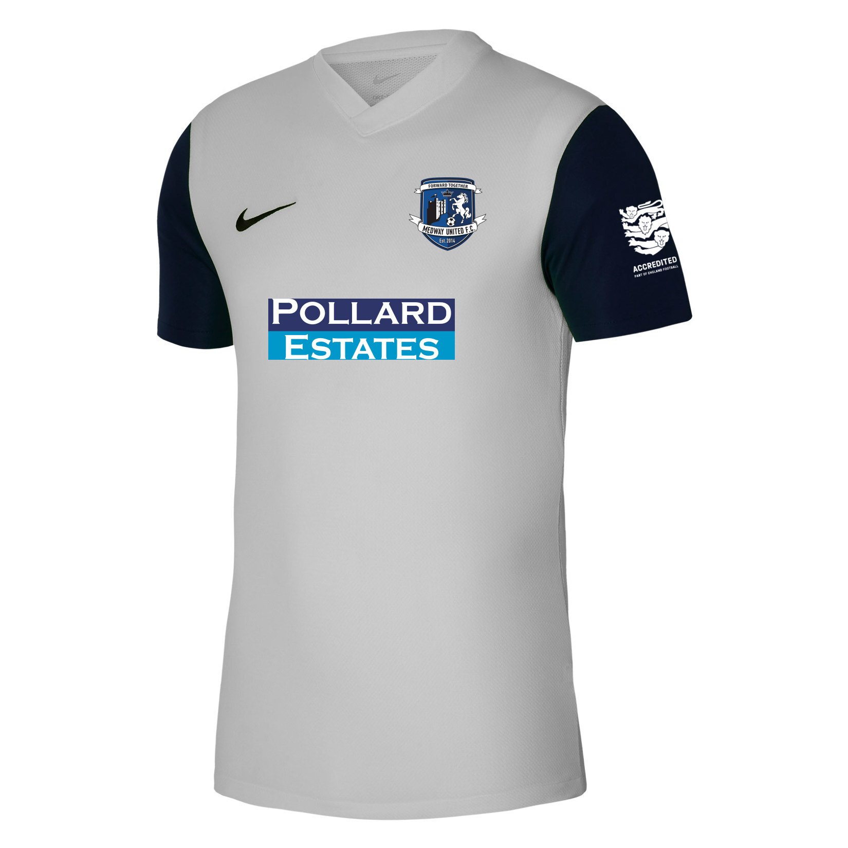 Nike Tiempo Premier 2 Short Sleeve Jersey - Pewter Grey/Black/Black