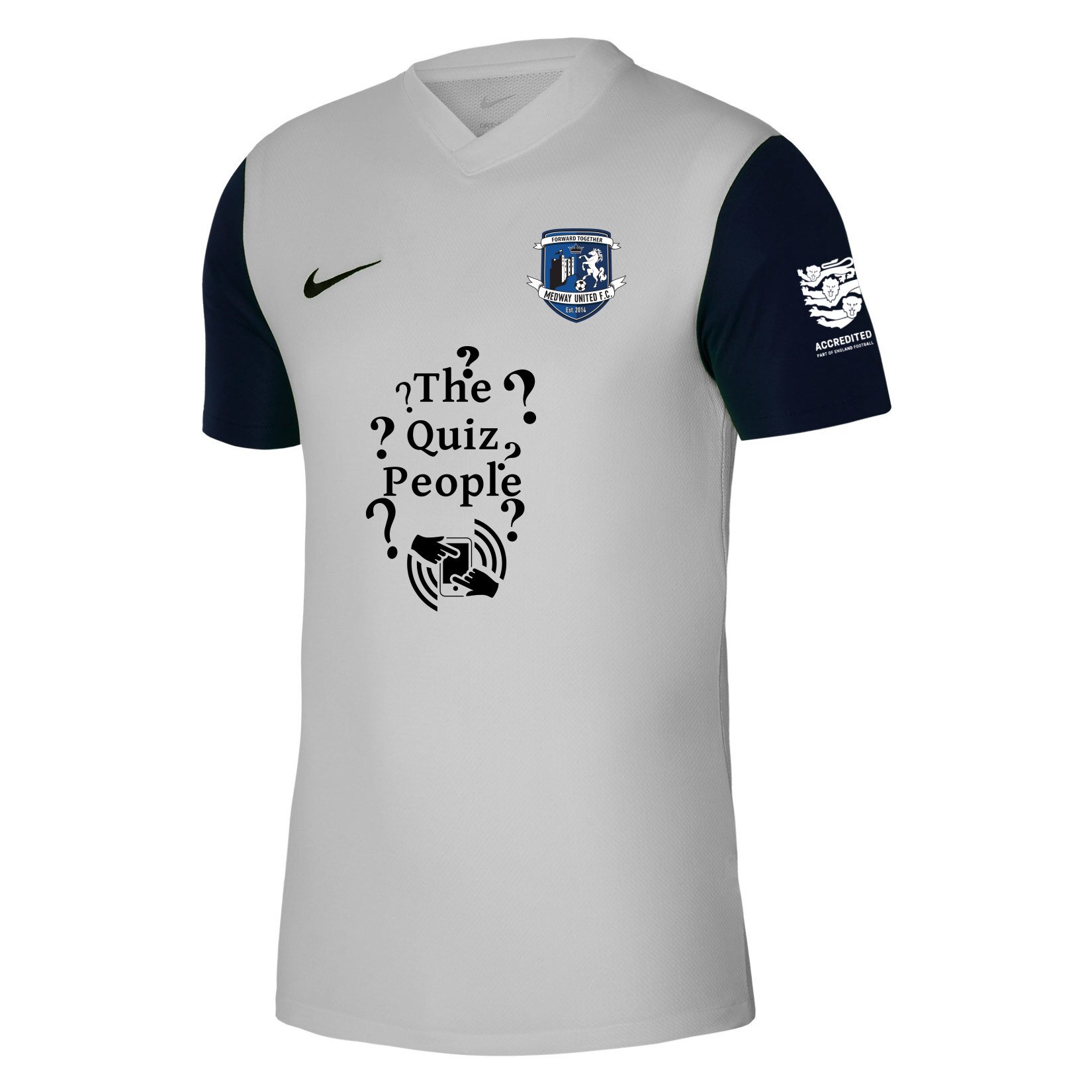 Nike Tiempo Premier 2 Short Sleeve Jersey - Pewter Grey/Black/Black