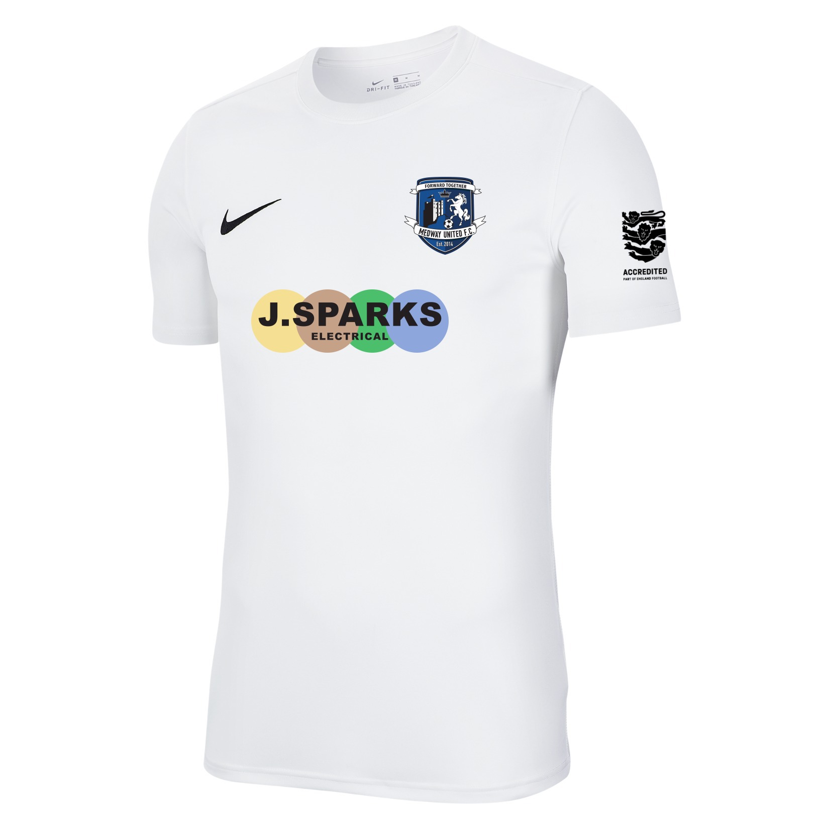 Nike Park VII Dri-FIT Short Sleeve Shirt - White/Black