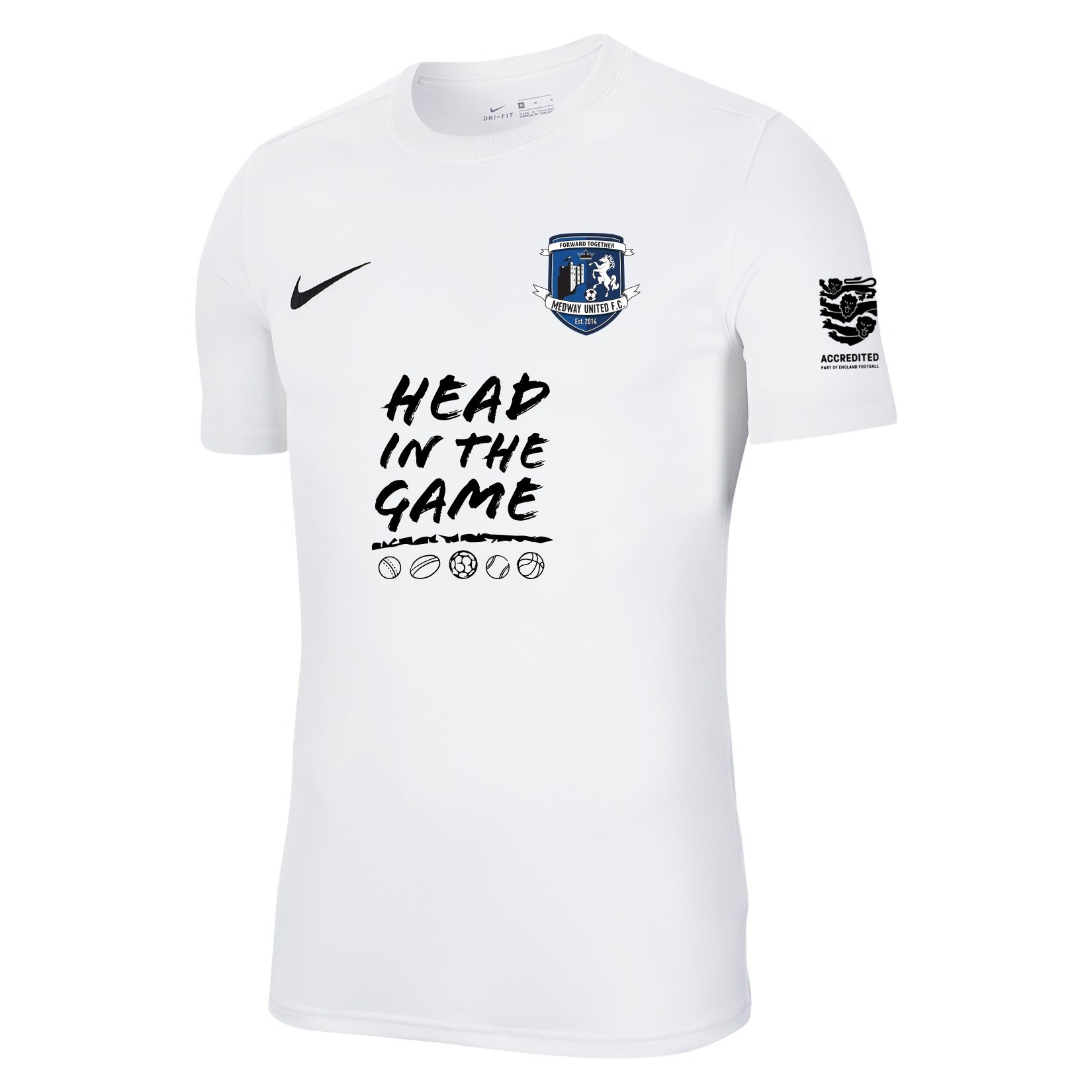 Nike Park VII Dri-FIT Short Sleeve Shirt - White/Black