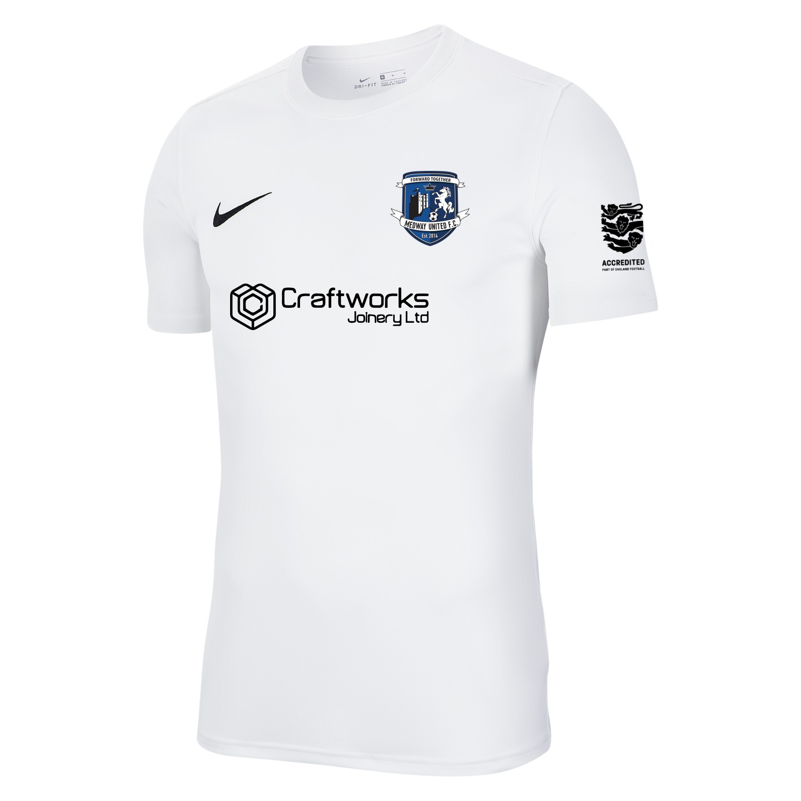 Nike Park VII Dri-FIT Short Sleeve Shirt - White/Black