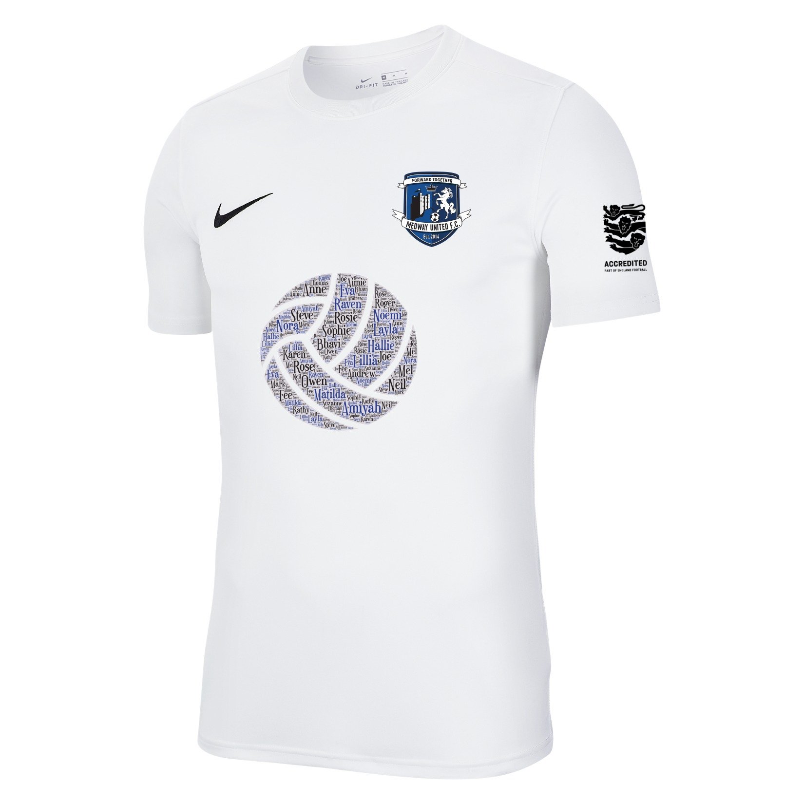 Nike Park VII Dri-FIT Short Sleeve Shirt - White/Black