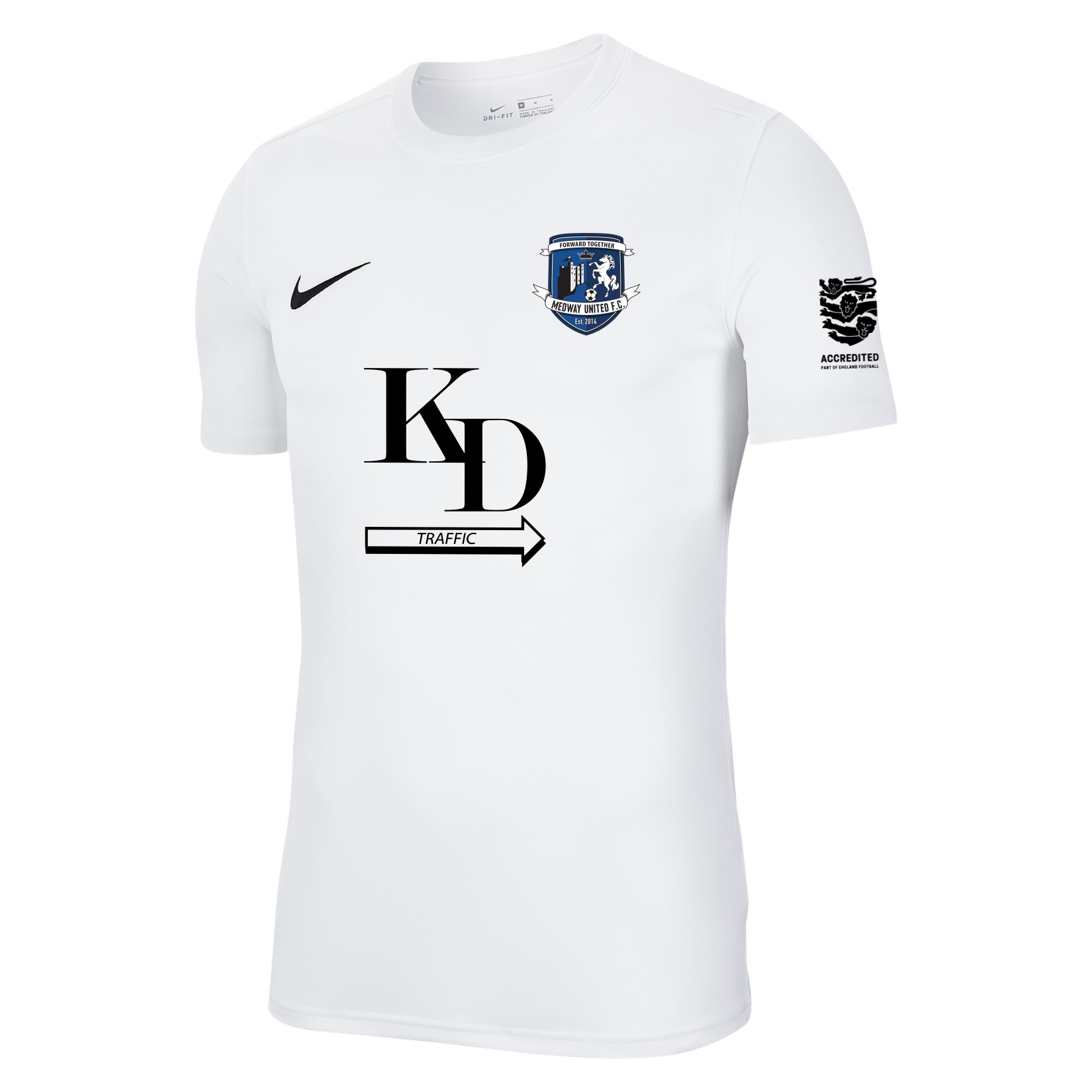 Nike Park VII Dri-FIT Short Sleeve Shirt - White/Black