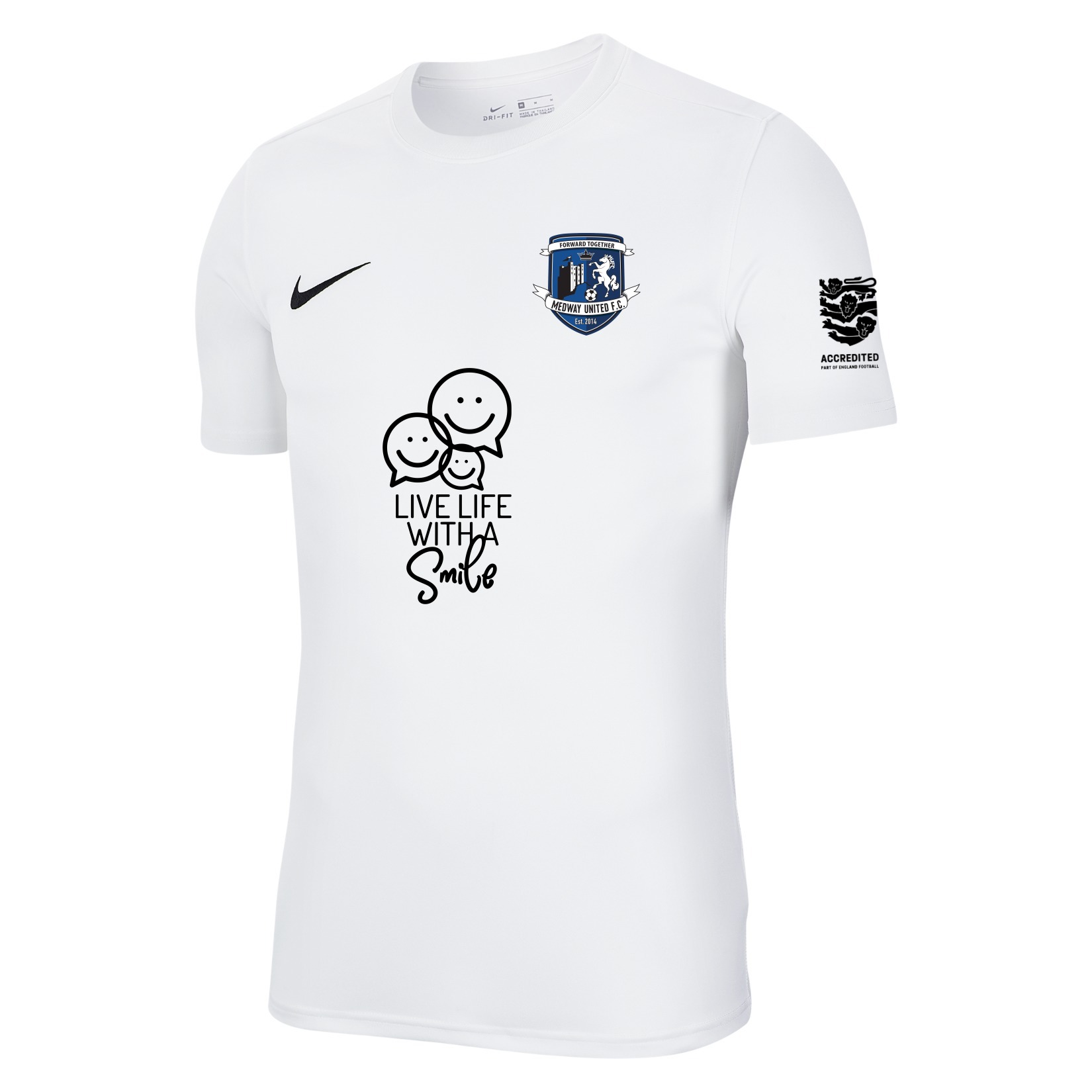 Nike Park VII Dri-FIT Short Sleeve Shirt - White/Black