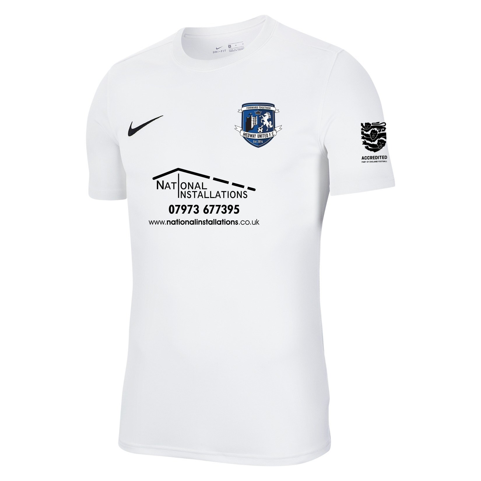 Nike Park VII Dri-FIT Short Sleeve Shirt - White/Black