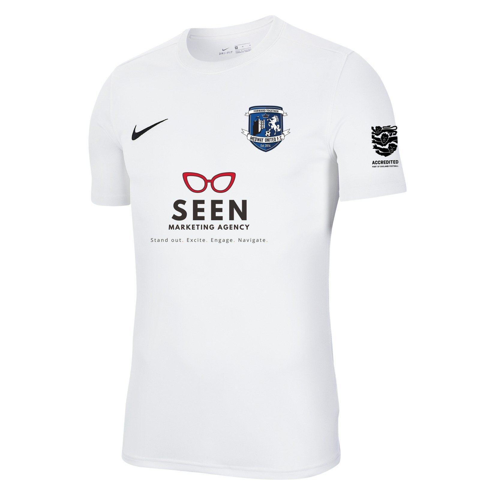 Nike Park VII Dri-FIT Short Sleeve Shirt - White/Black