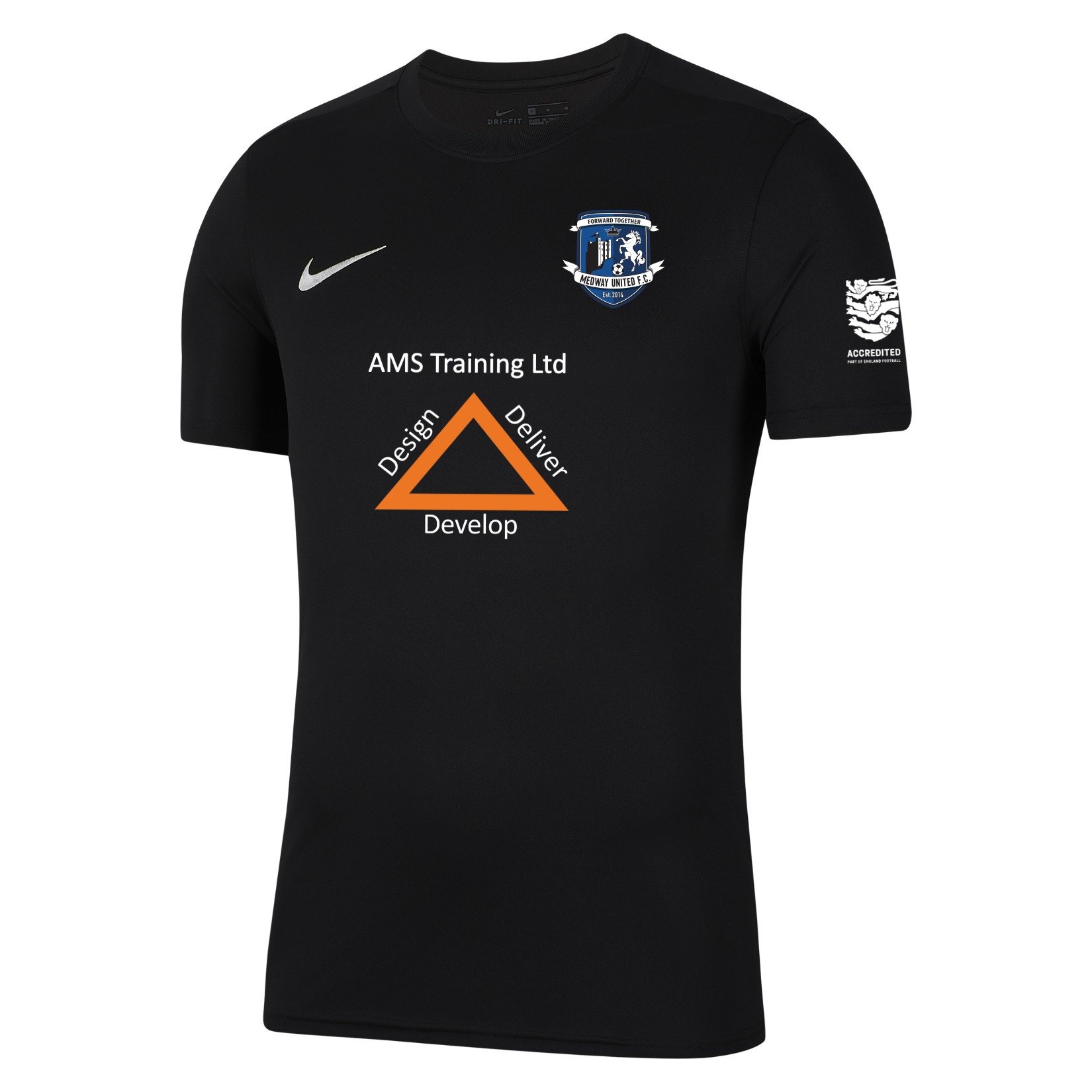Nike Park VII Dri-FIT Short Sleeve Shirt - Black/White