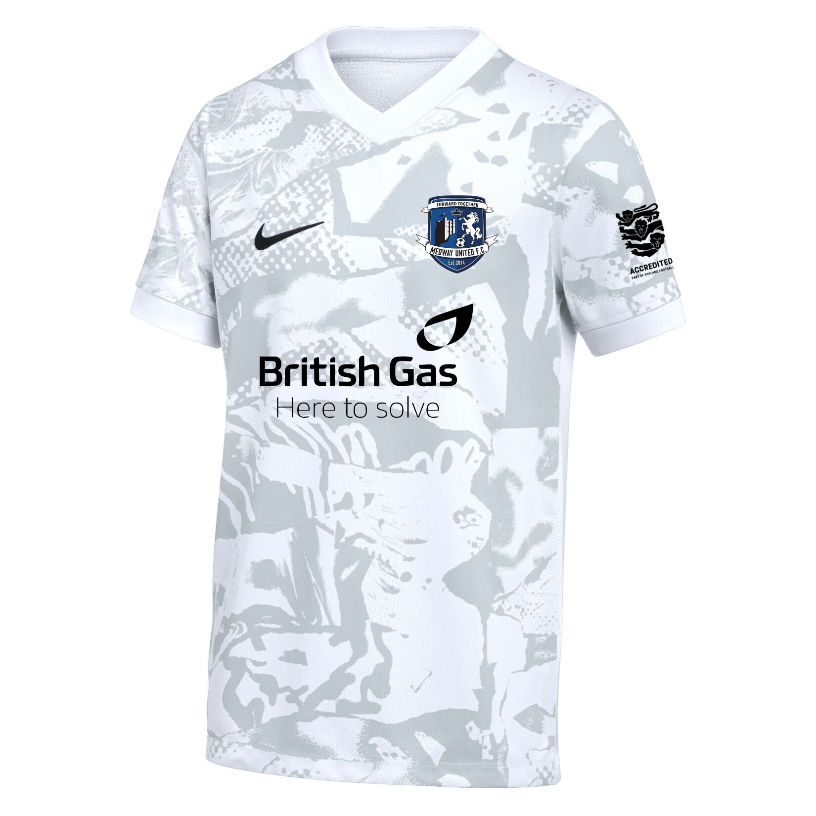Nike Dri-FIT Precision VII Jersey - White/Black