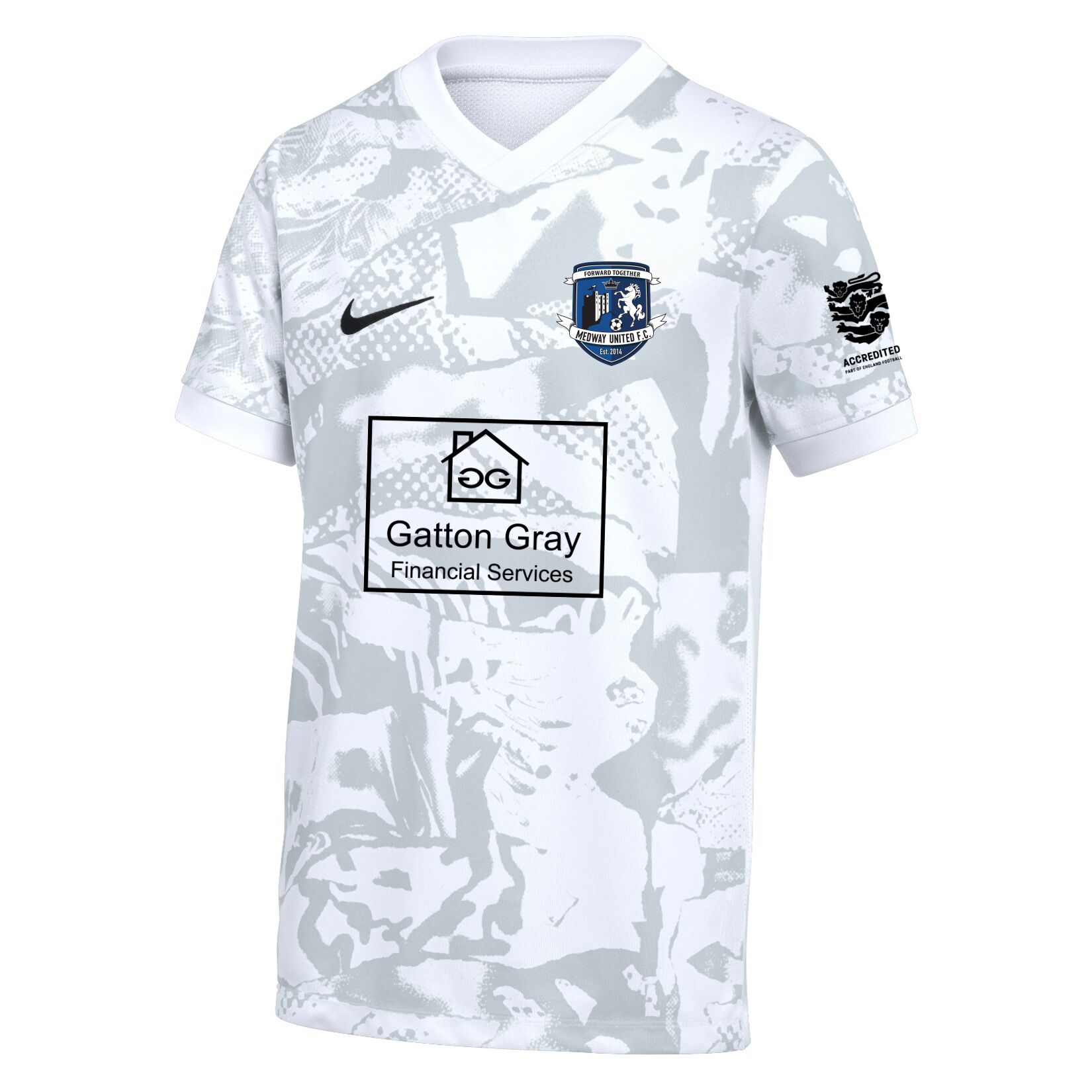 Nike Dri-FIT Precision VII Jersey - White/Black