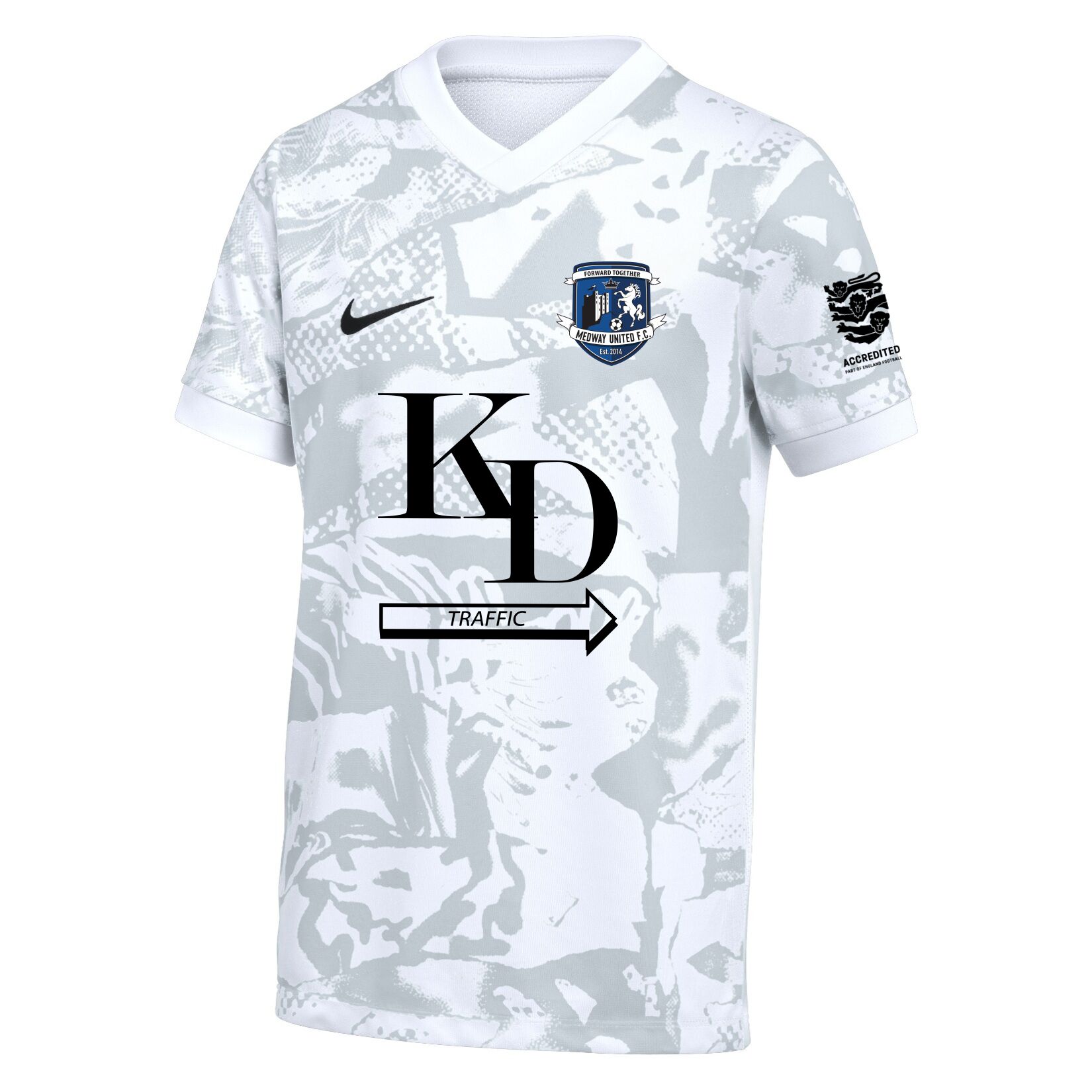 Nike Dri-FIT Precision VII Jersey - White/Black