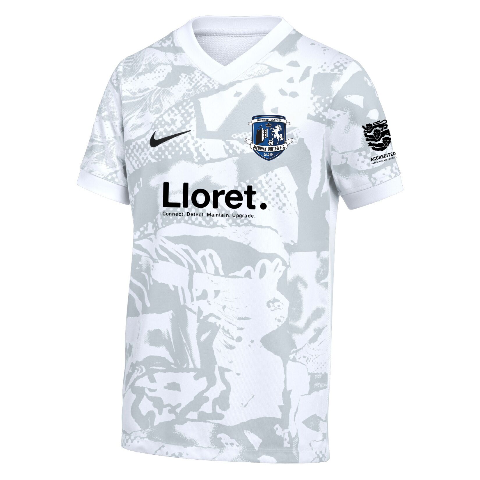 Nike Dri-FIT Precision VII Jersey - White/Black